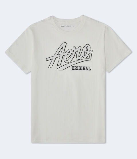 Aeropostale Original Script Appliqué Graphic Tee Aeropostale Original Script Appliqué Graphic Tee