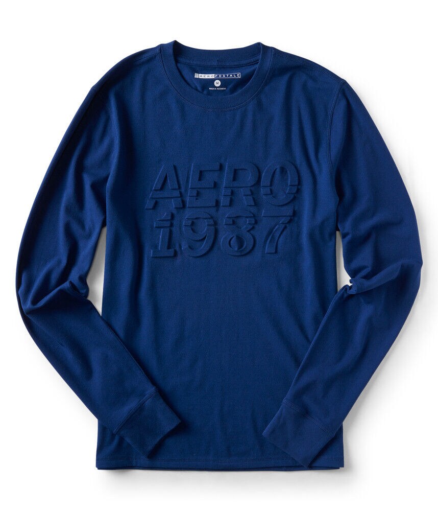 Long Sleeve Embossed Aero 1987 Stretch Graphic Tee