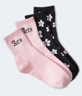 Daisy & Logo Crew Sock 2-Pack