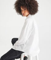 Long Sleeve Oversized Poplin Shirt
