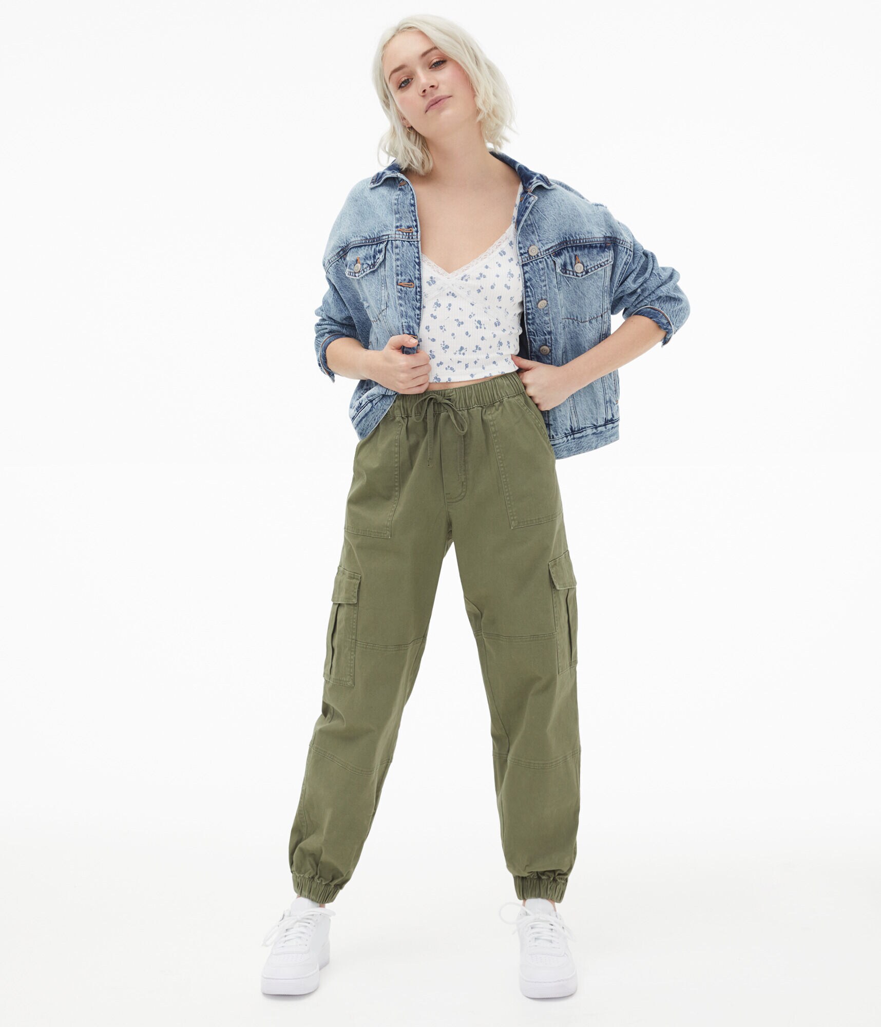 Floral Crisscross Lace Cropped Cami