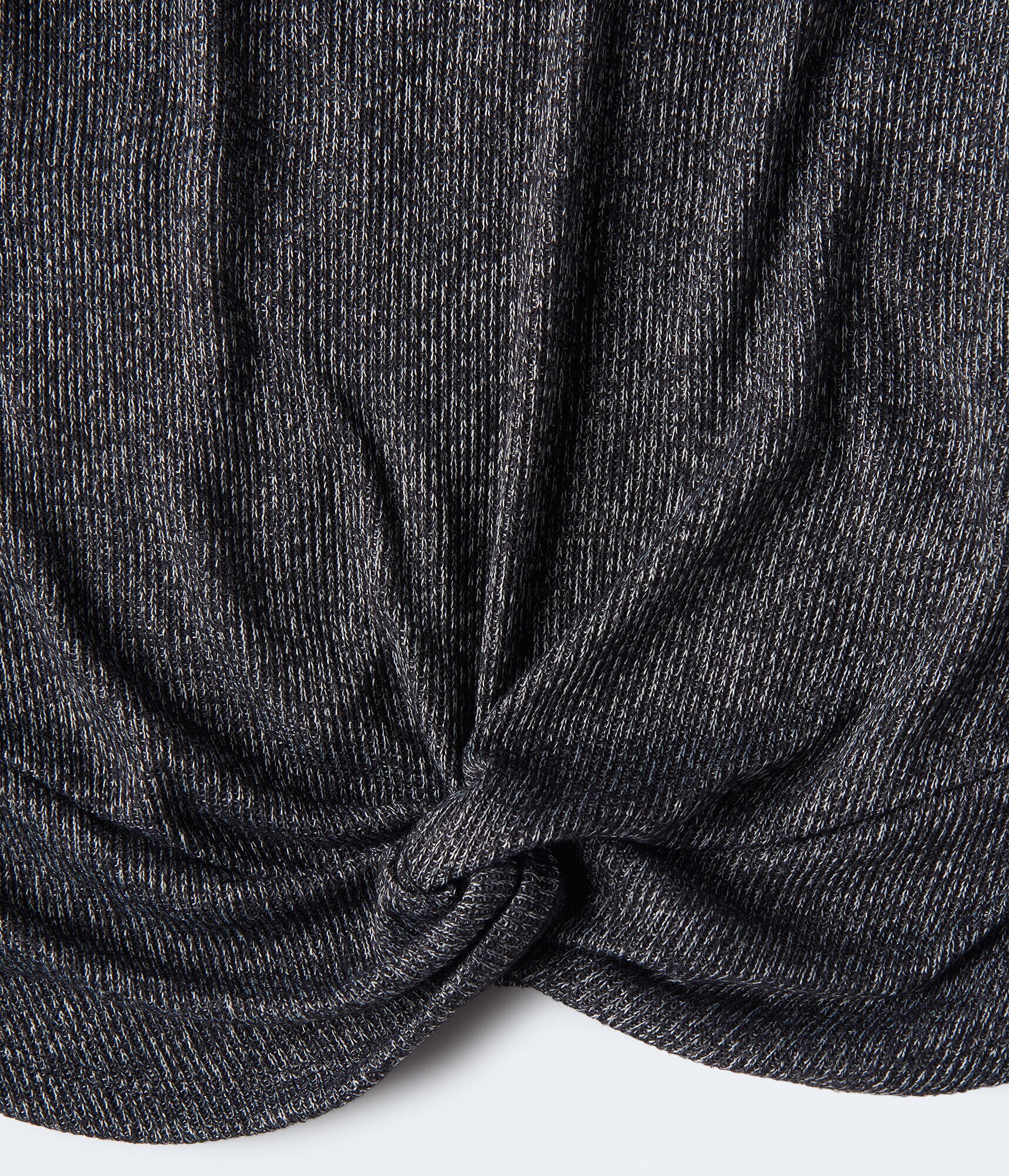 Long Sleeve Solid Twist-Front V-Neck Top