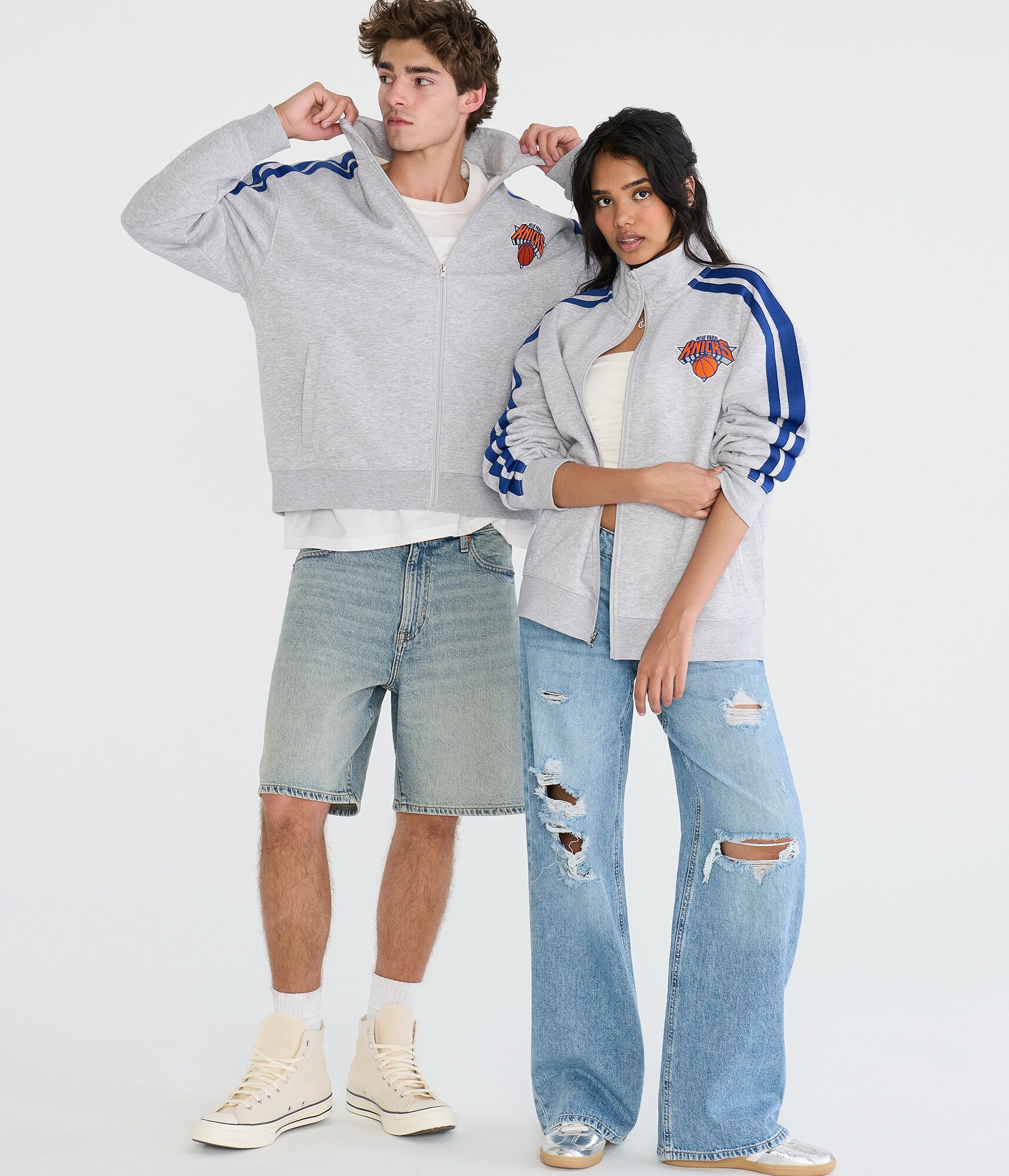 New York Knicks Fleece Track Jacket