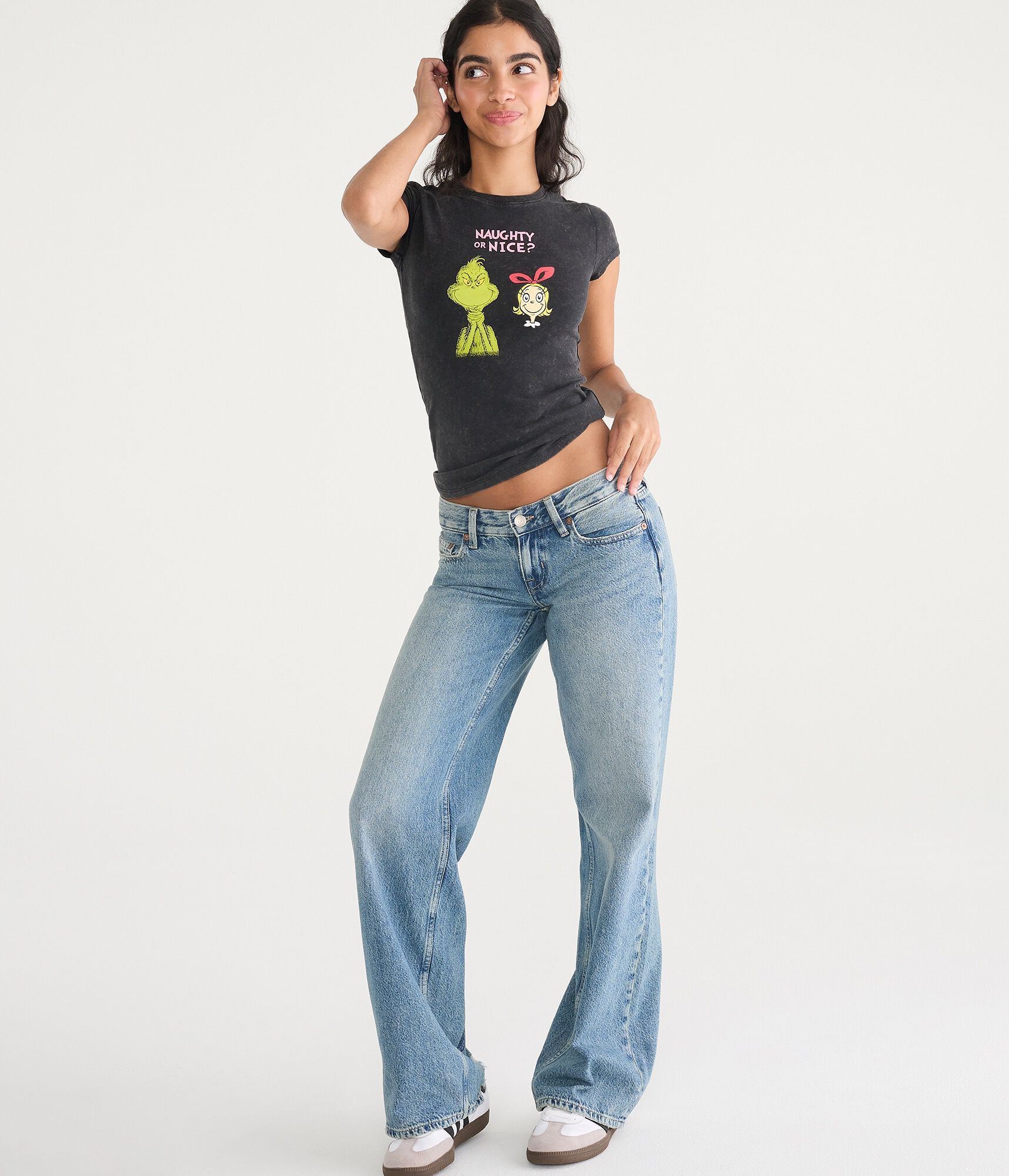 The Grinch Naughty Or Nice Graphic Baby Tee