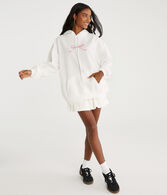 Pink Bow Oversized Pullover Hoodie