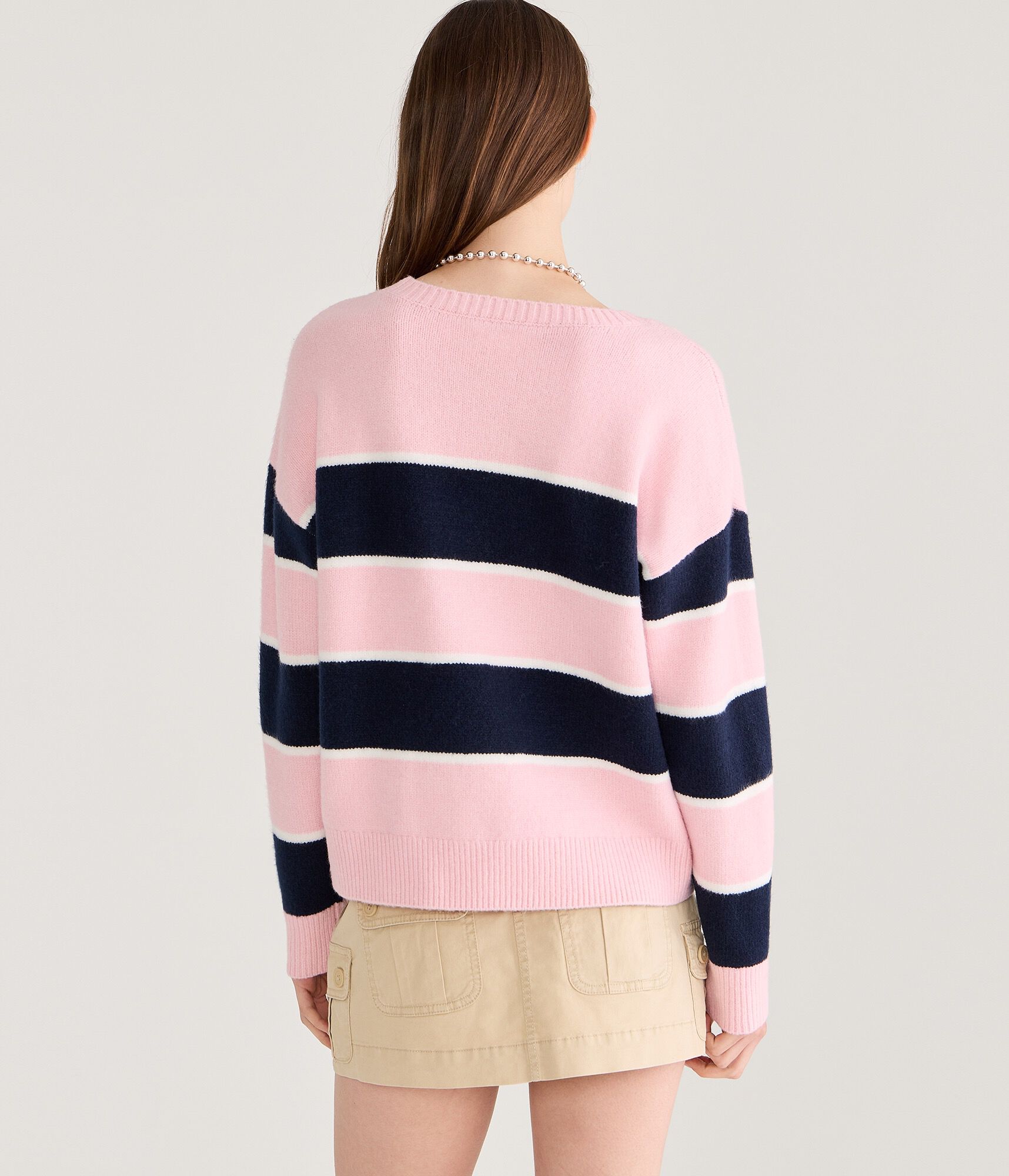 Big Stripe Crew Sweater