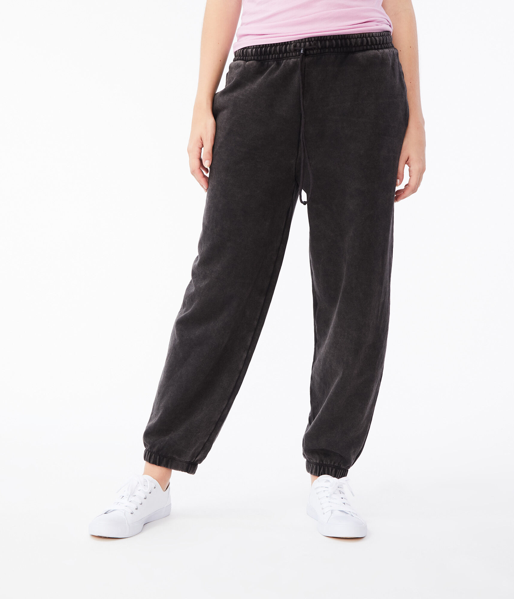 Baggy High-Rise Cinched Sweatpants