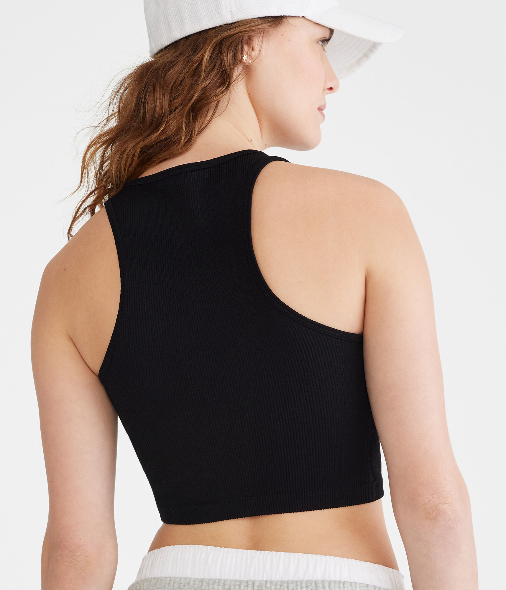 Seriously Soft Seamless Cropped High-Neck Tank