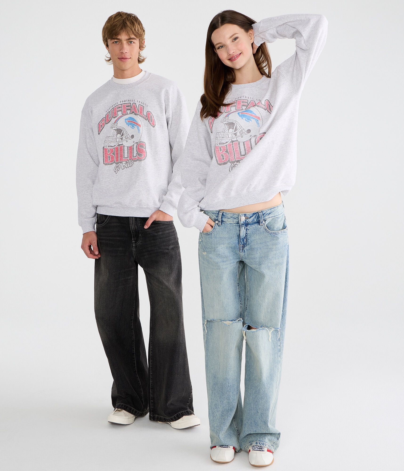 Buffalo Bills Helmet Crew Sweatshirt