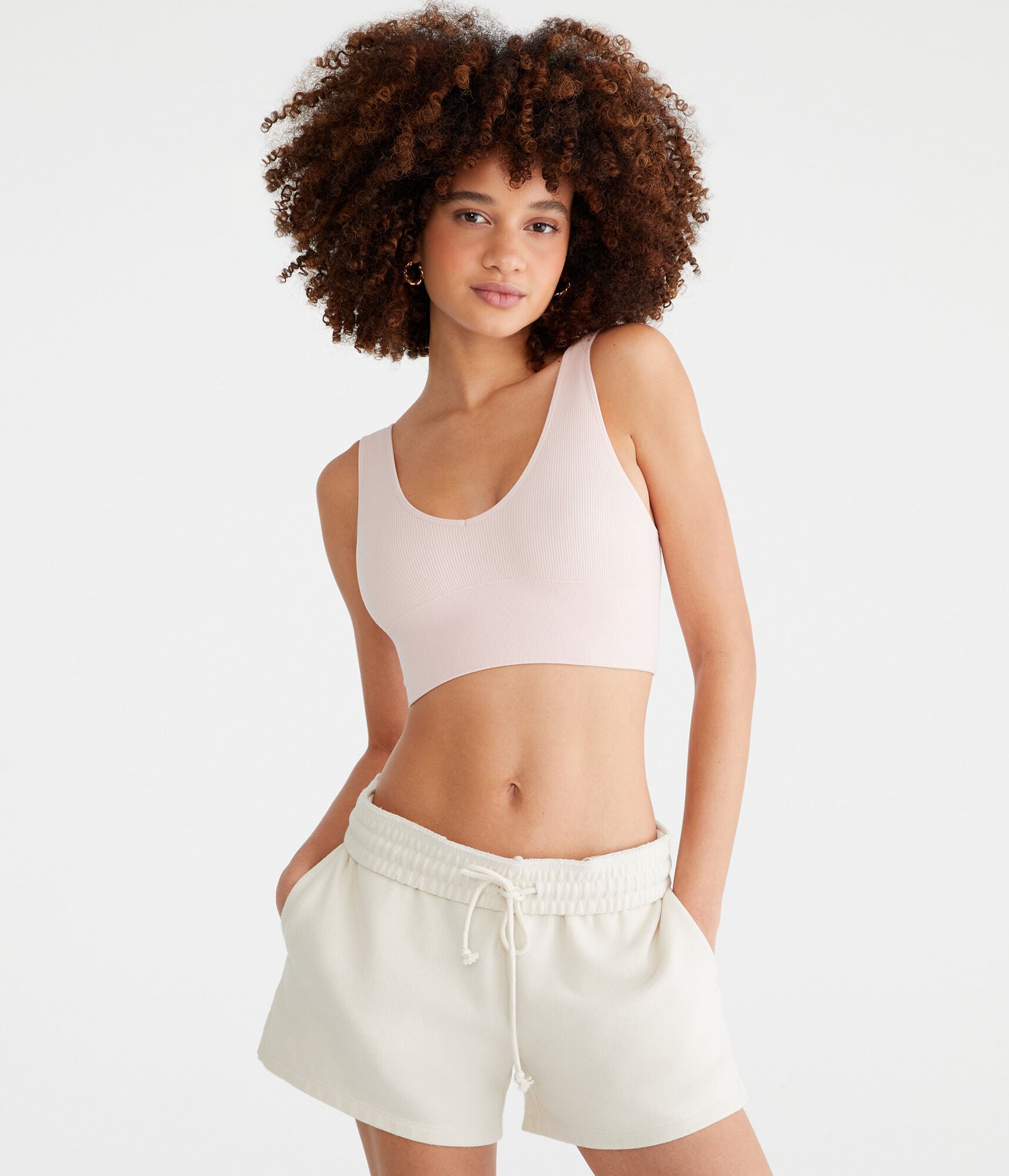 Seamless Scoop Long-Line Bralette