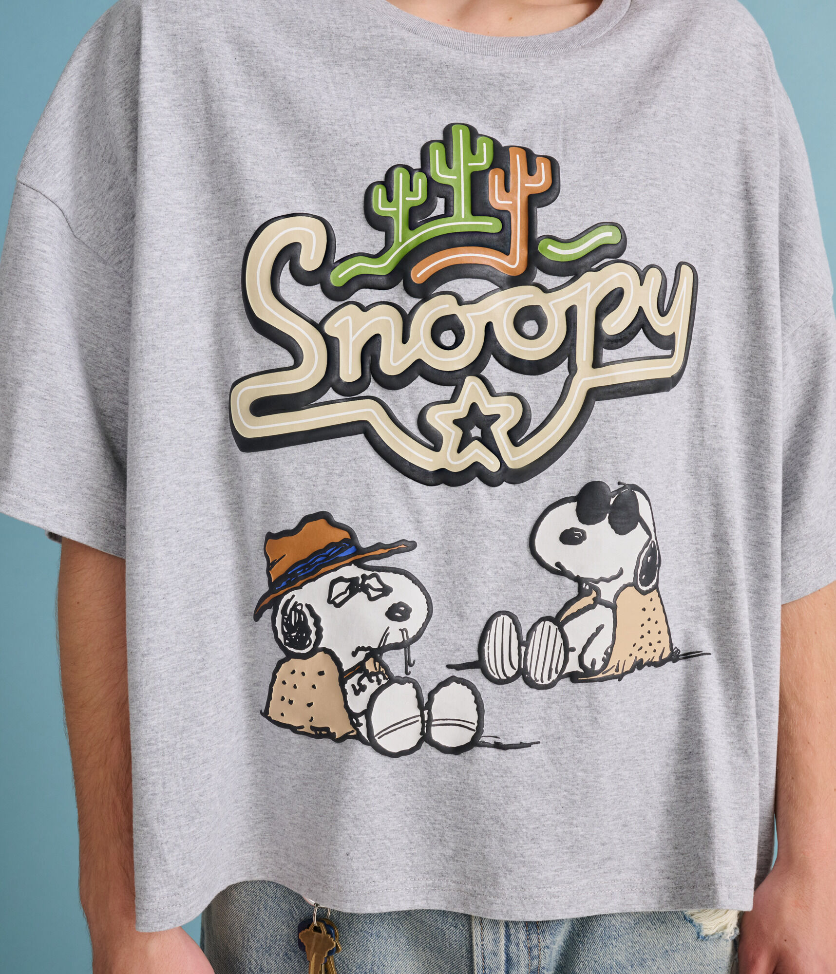 Peanuts® | Aéropostale Western Snoopy & Spike Boxy Graphic Tee