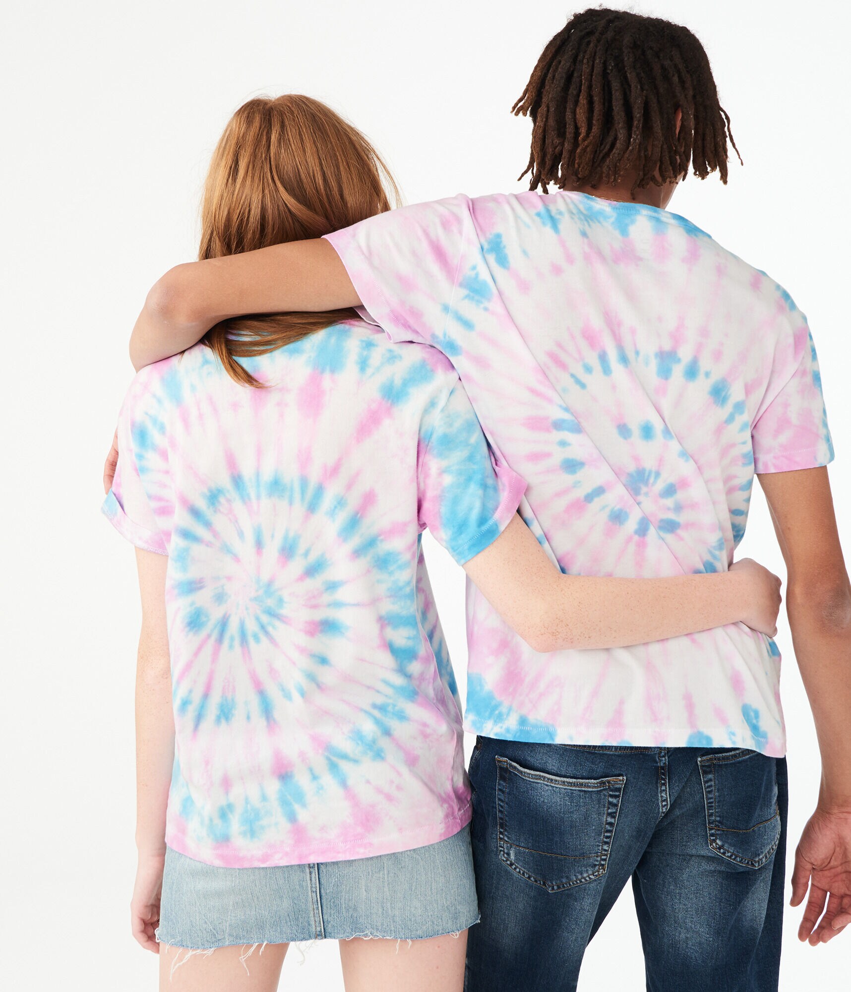 Aero One Tie-Dye Happy Face Graphic Tee
