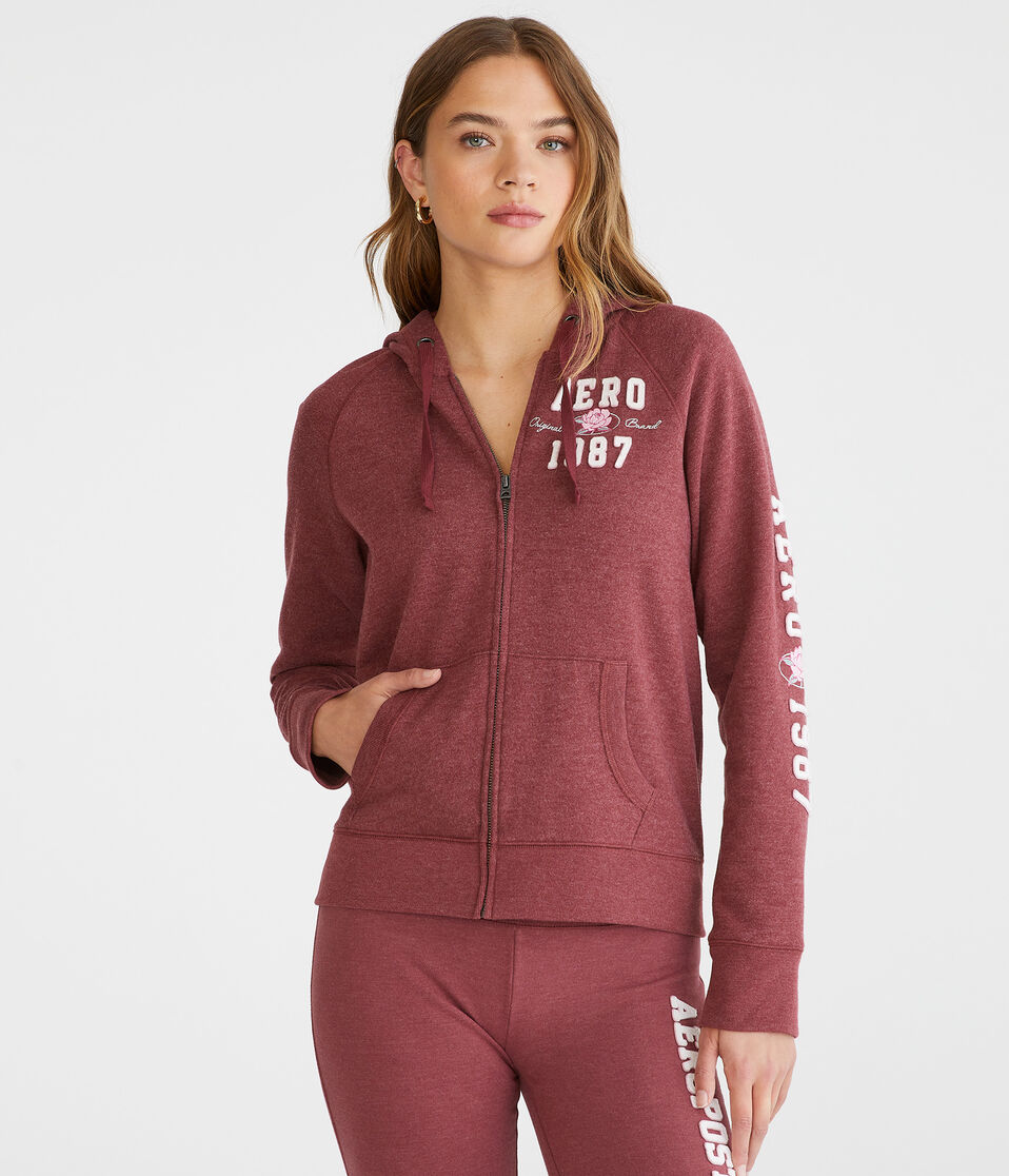 Aero 1987 Rose Full-Zip Hoodie