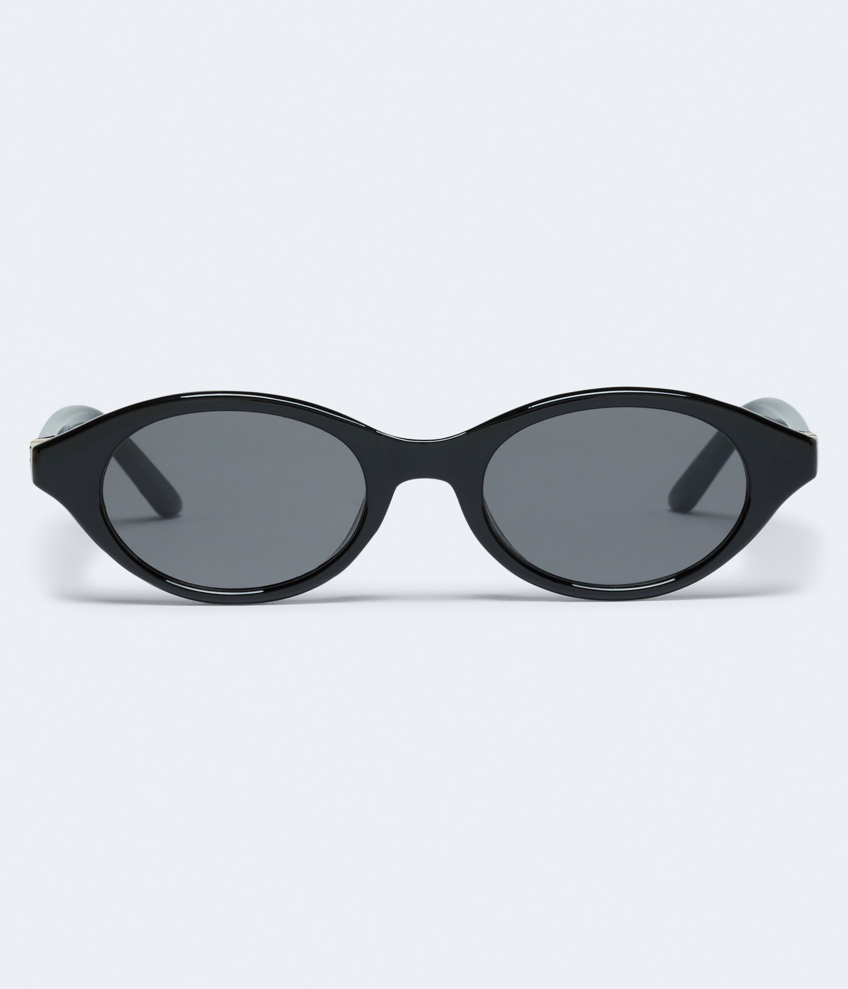 Oval Metal Accent Sunglasses