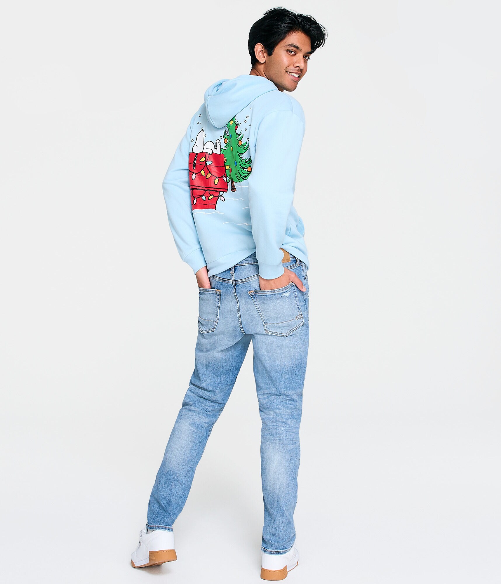 Snoopy Christmas Tree Pullover Hoodie