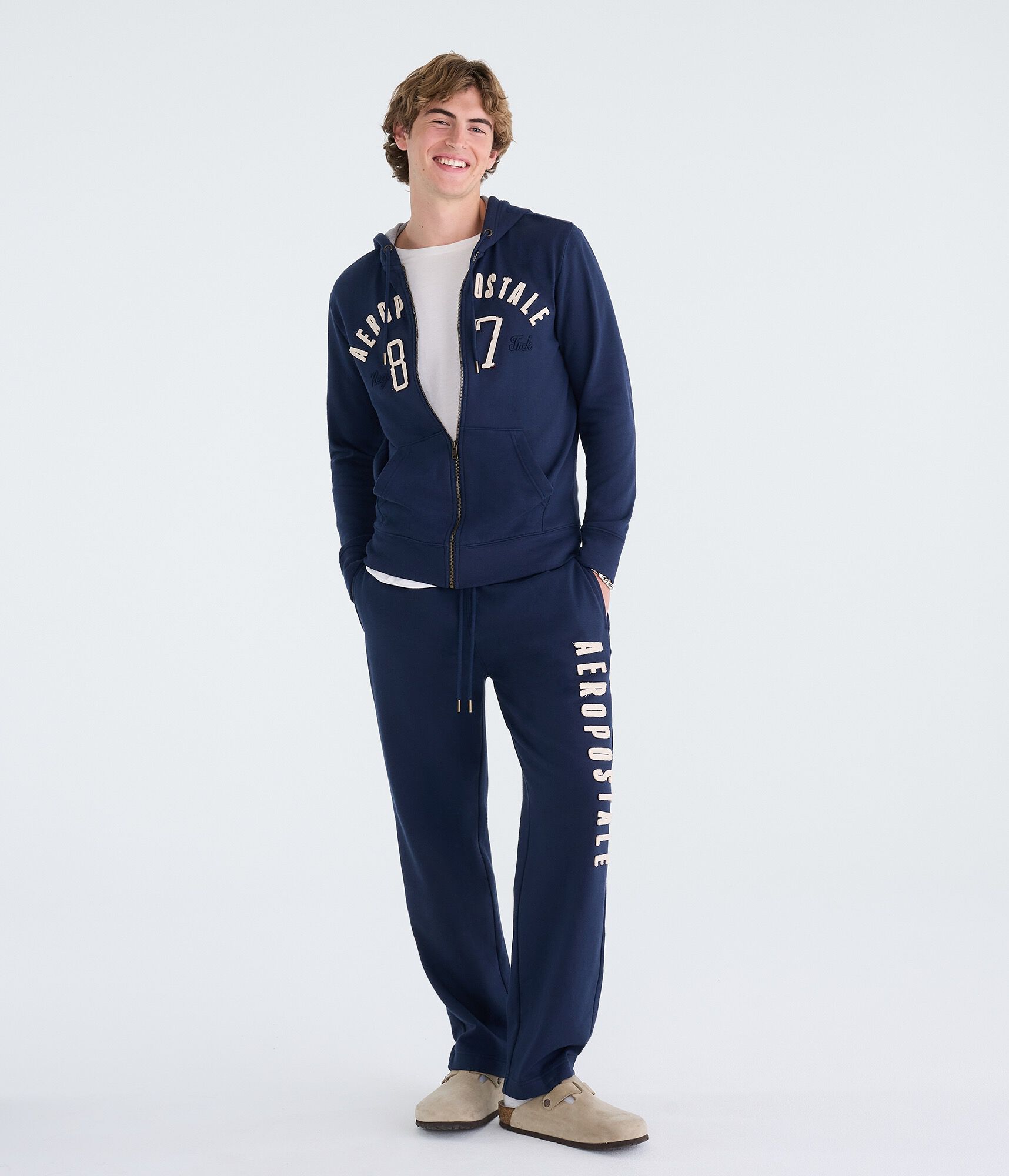 Aeropostale Heritage Fleece Straight Leg Sweatpants