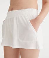 Mid-Rise Waffle Shorts