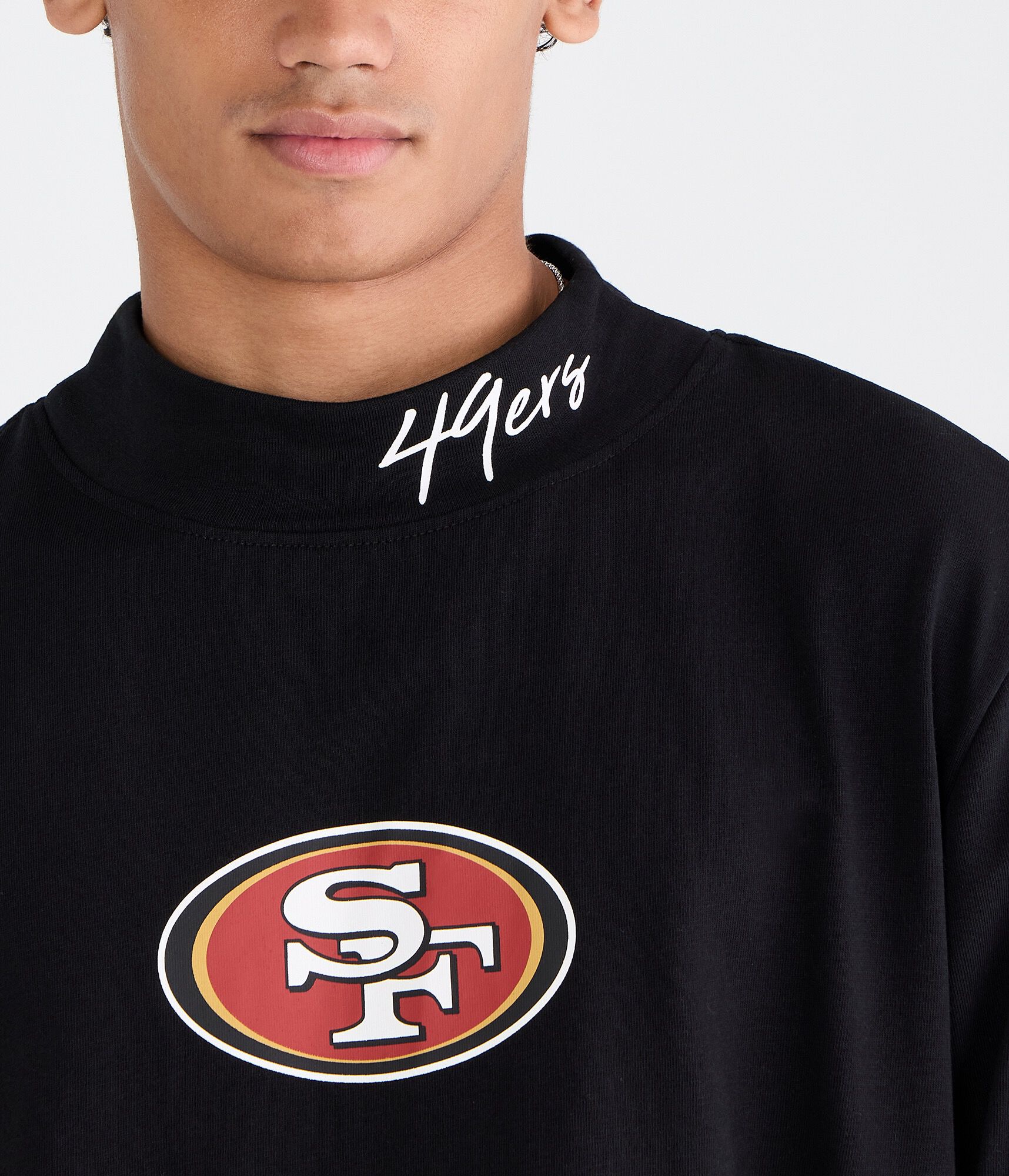 Long Sleeve San Francisco 49ers Mock-Neck Tee