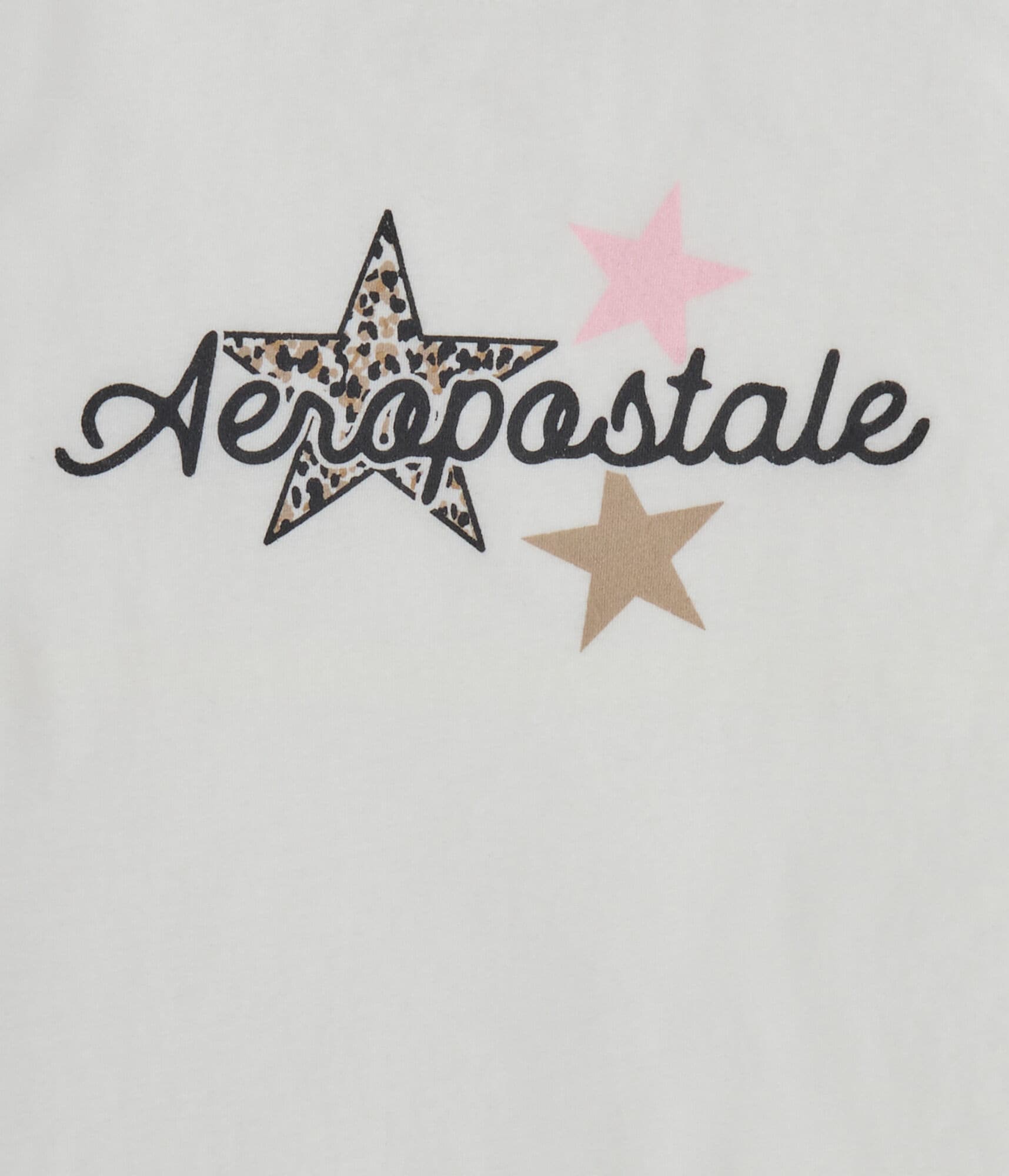 Aeropostale Leopard Star Graphic Tee
