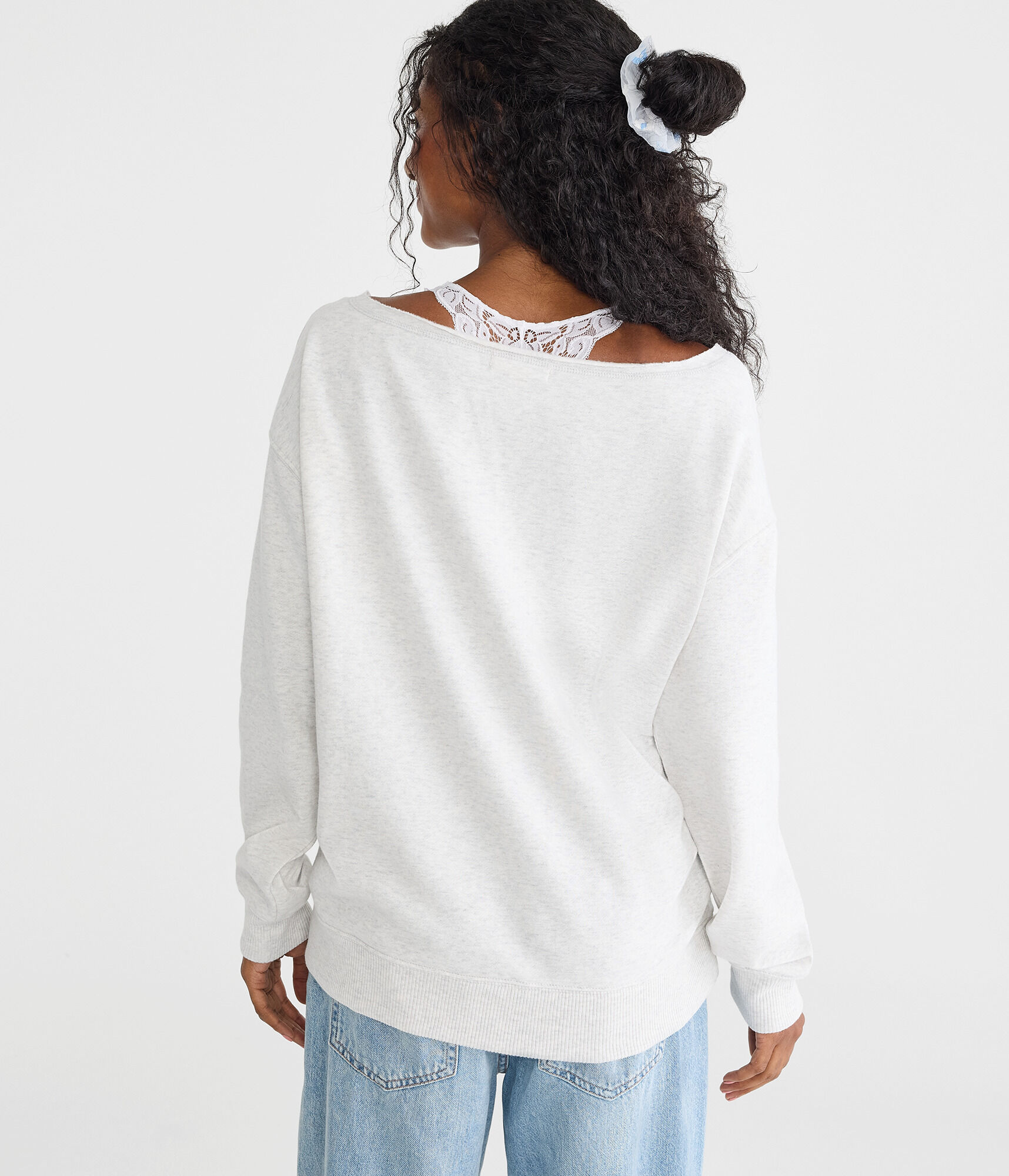 Cloud Soft Oversized Off-The-Shoulder Sweatshirt