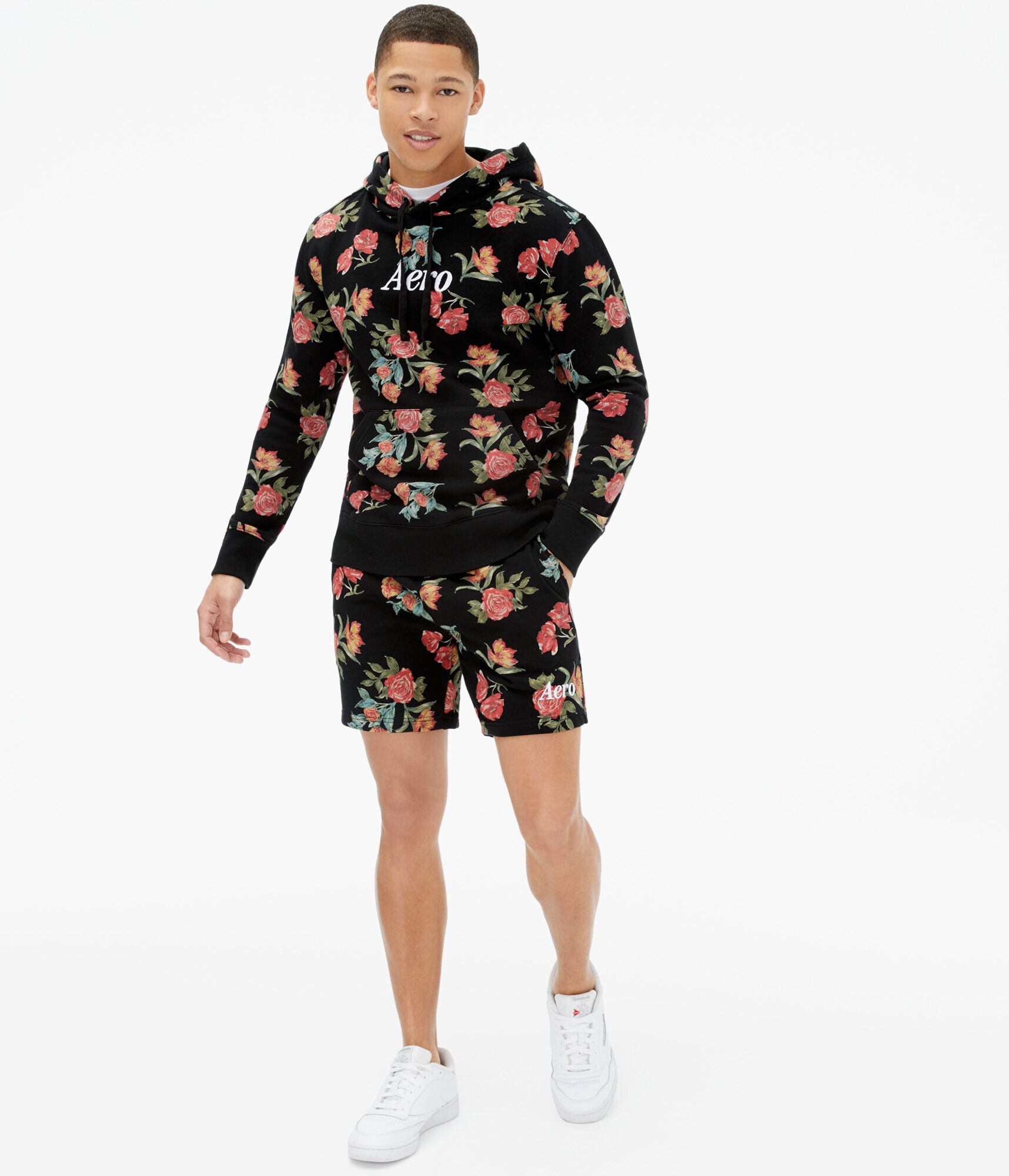 Aero Floral Pullover Hoodie
