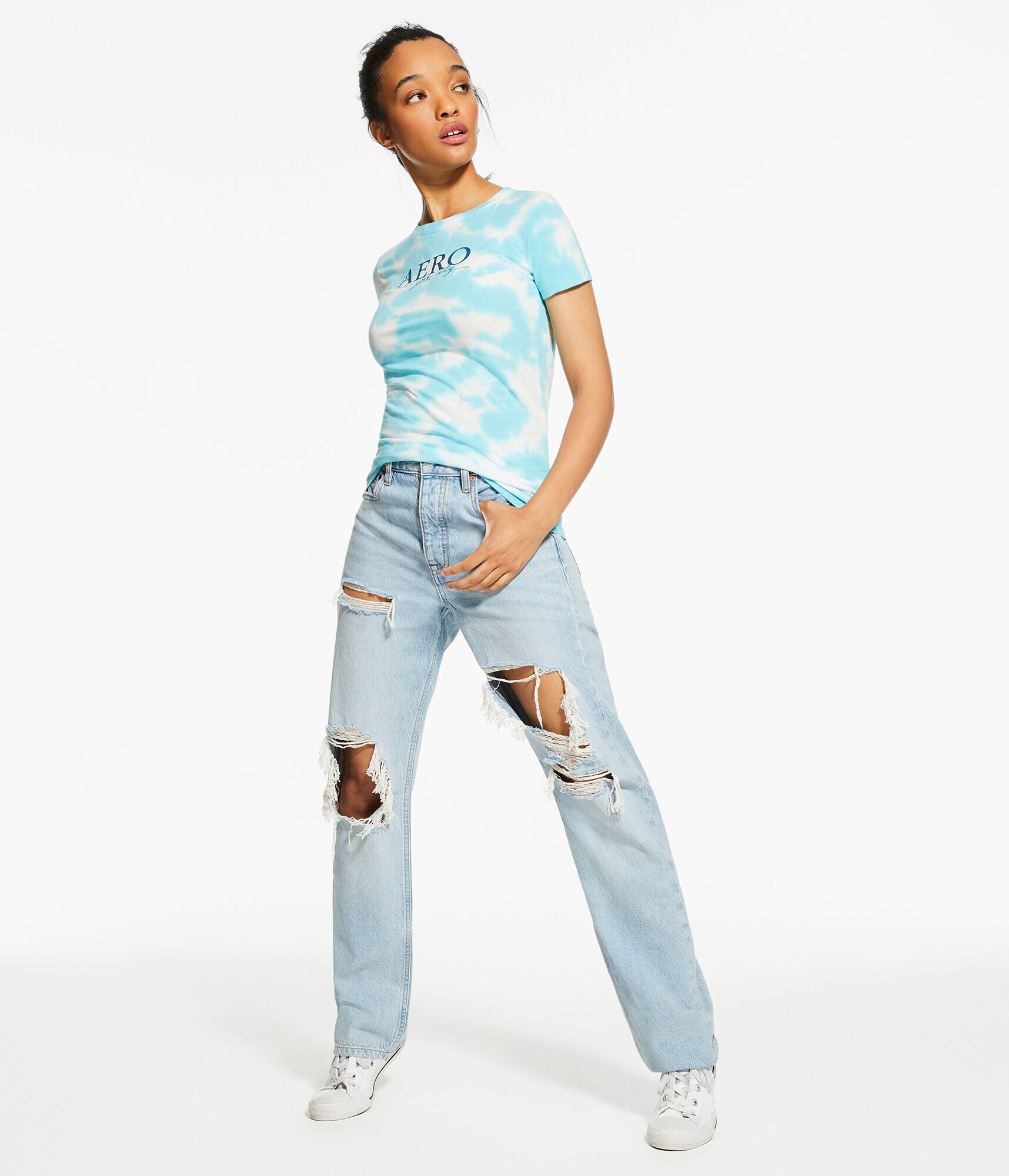 Aero New York City Tie-Dye Graphic Tee