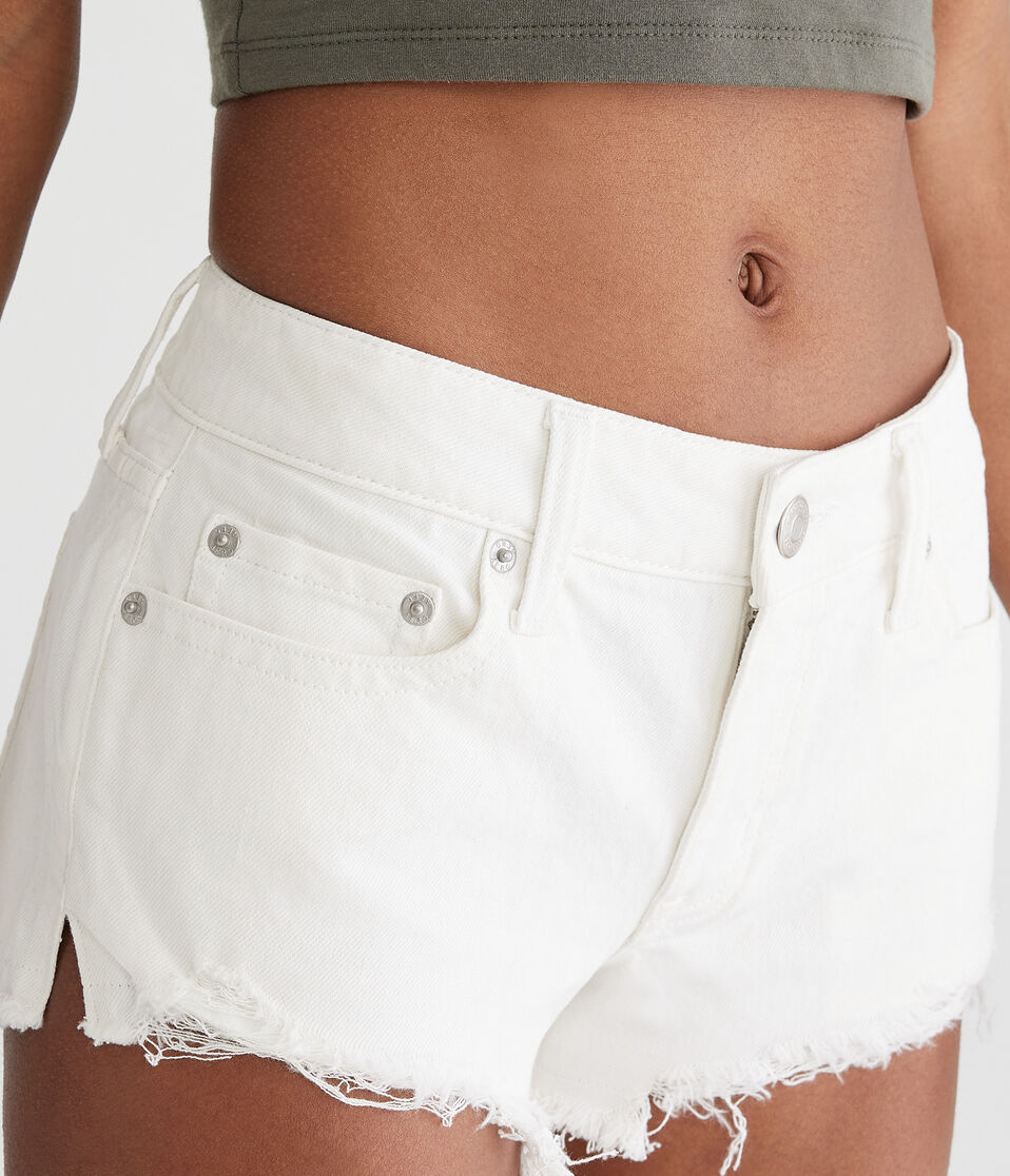Vintage Low-Rise Denim Shorty Shorts