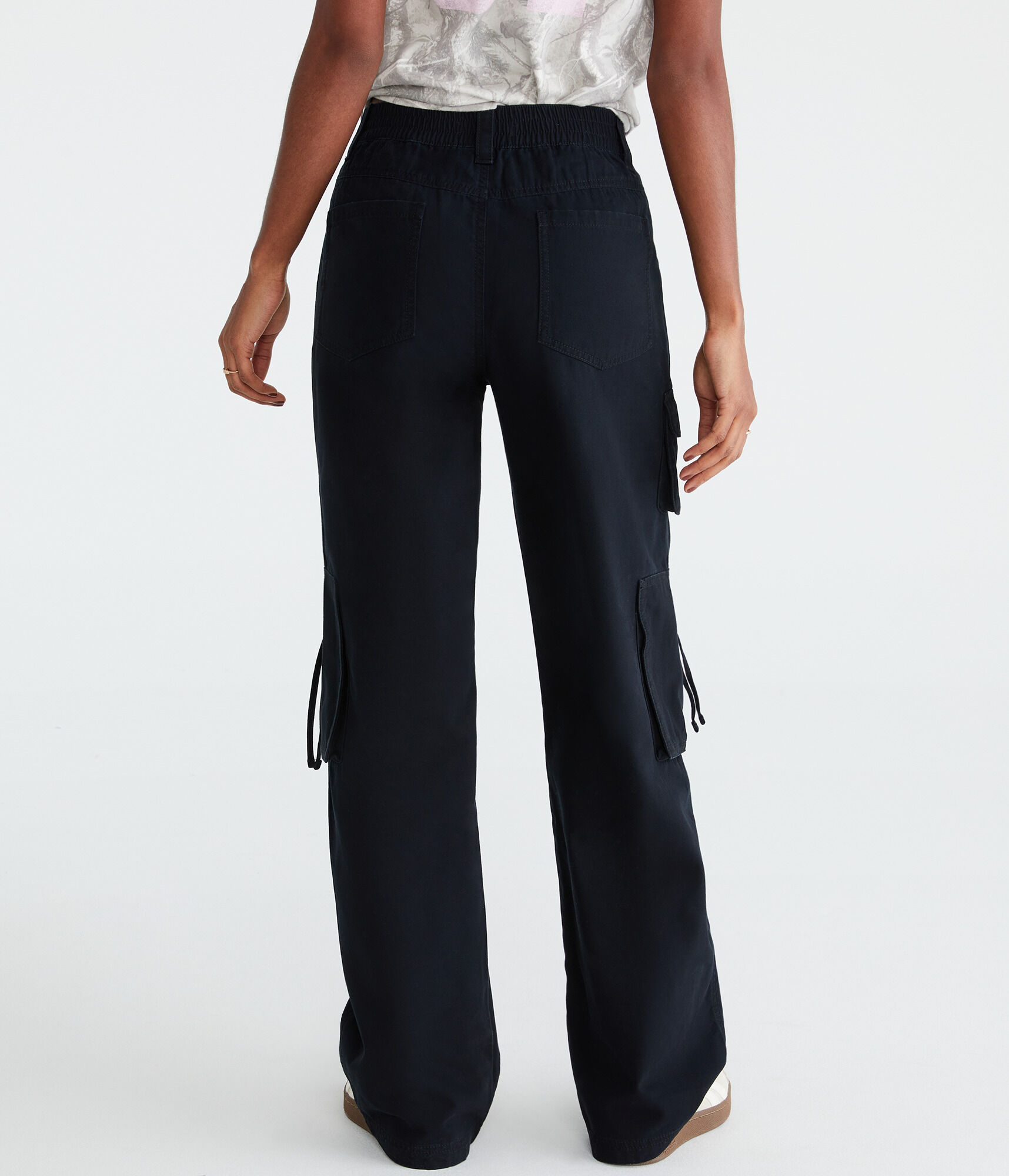 Mid-Rise Straight Utility Cargo Pants