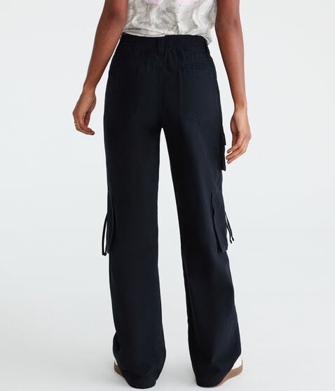 Mid-Rise Straight Utility Cargo Pants