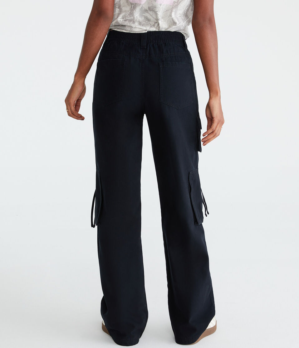 Mid-Rise Straight Utility Cargo Pants