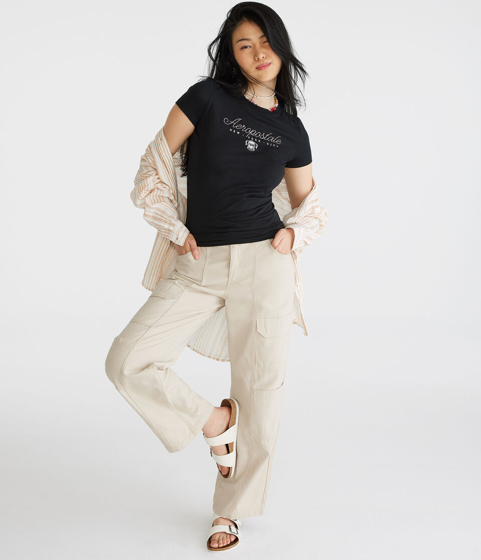 Aeropostale Script Crest Graphic Tee