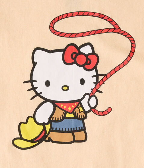 Hello Kitty Cowgirl Relaxed Graphic Tee Hello Kitty Cowgirl Relaxed Graphic Tee