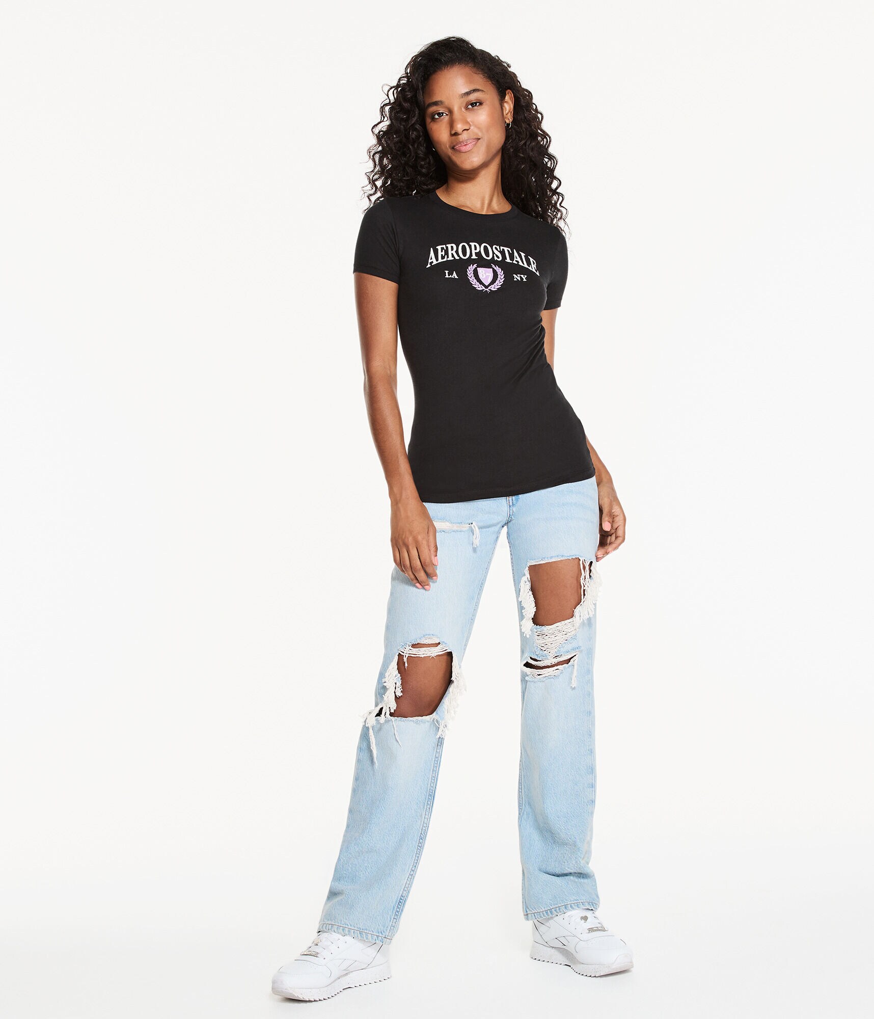 Aeropostale 87 Crest Graphic Tee