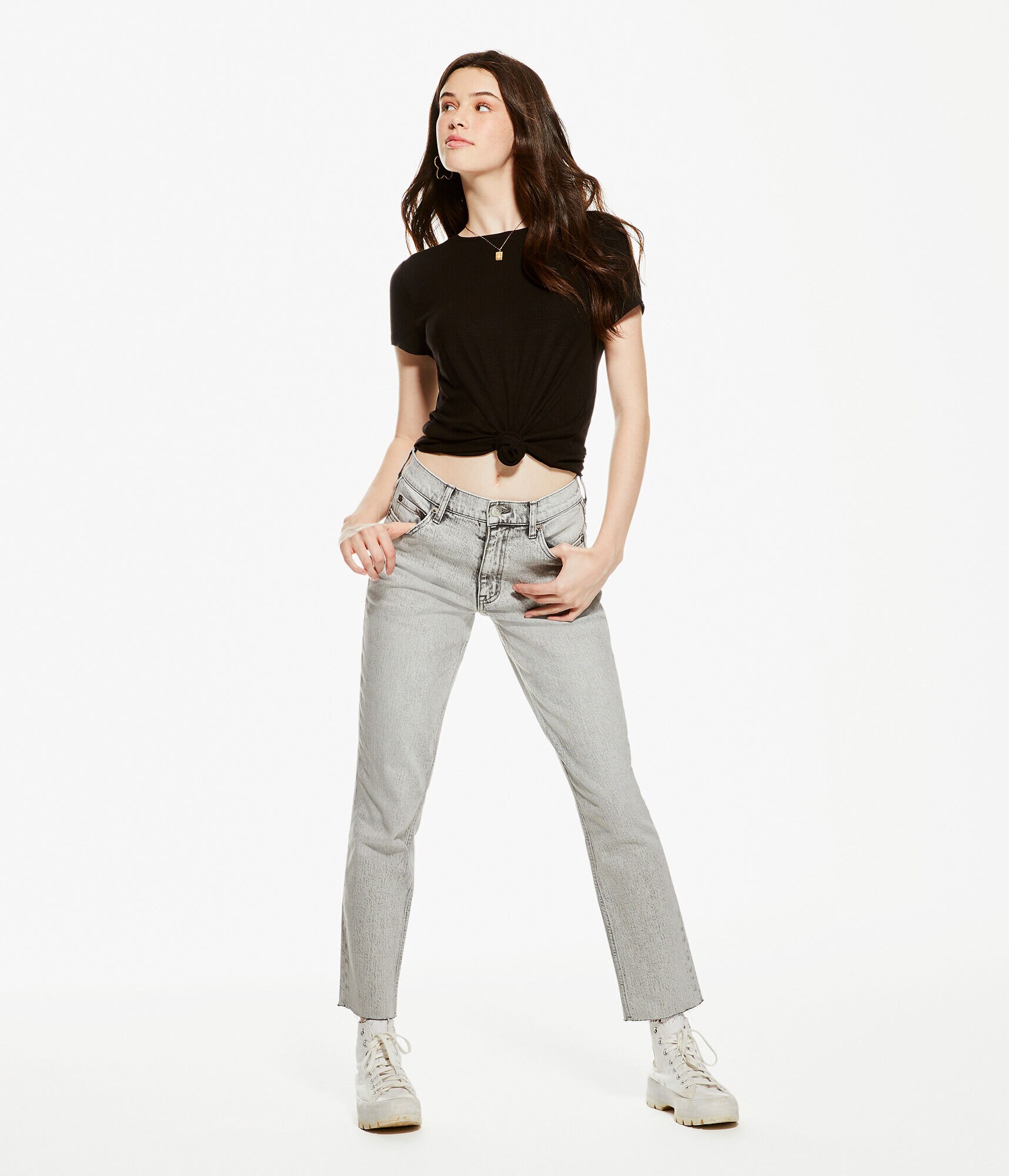 High-Rise Stretch Mom Jean