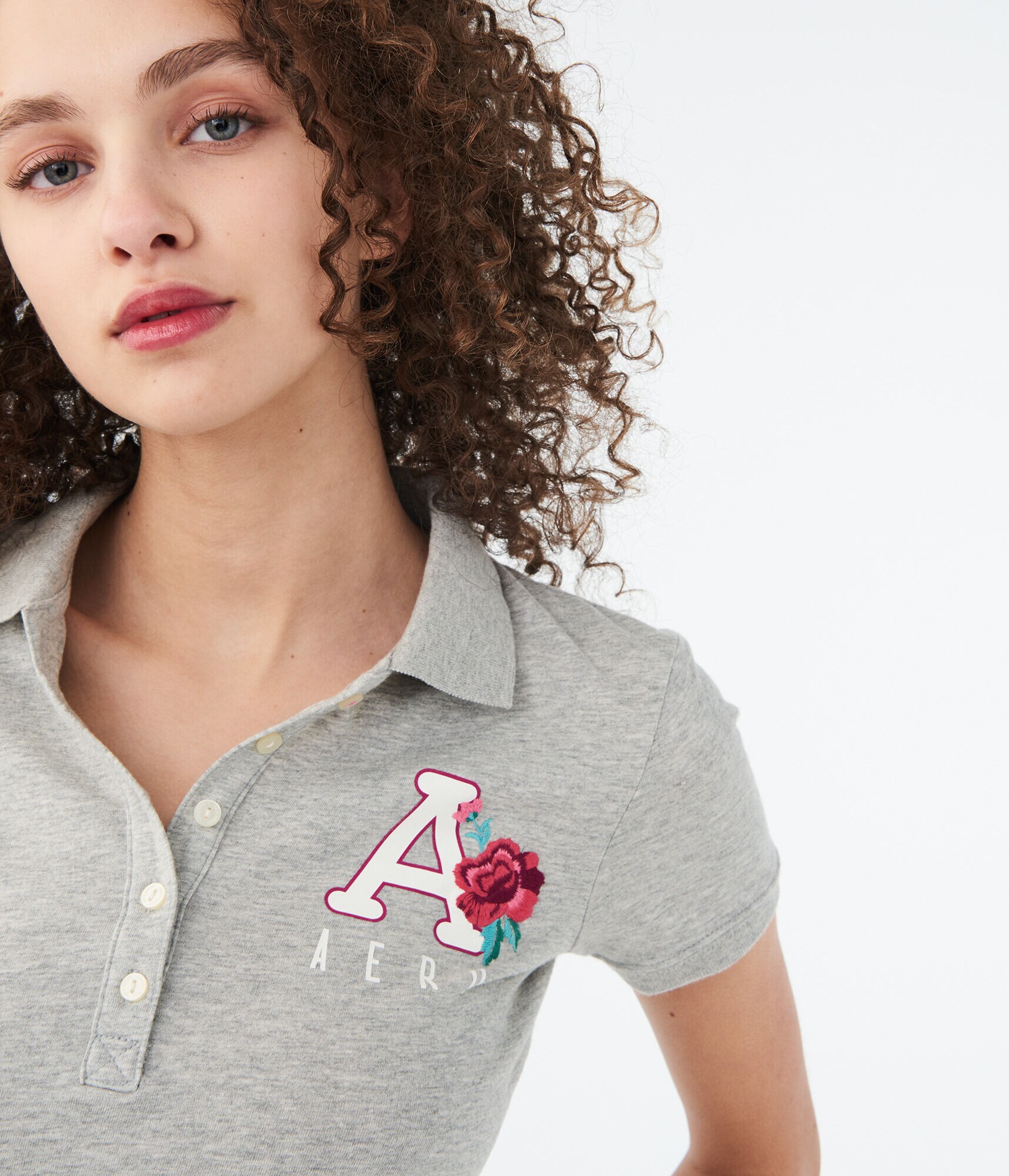 Aero Floral Graphic Jersey Polo