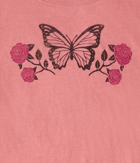 Butterfly Roses Graphic Tee