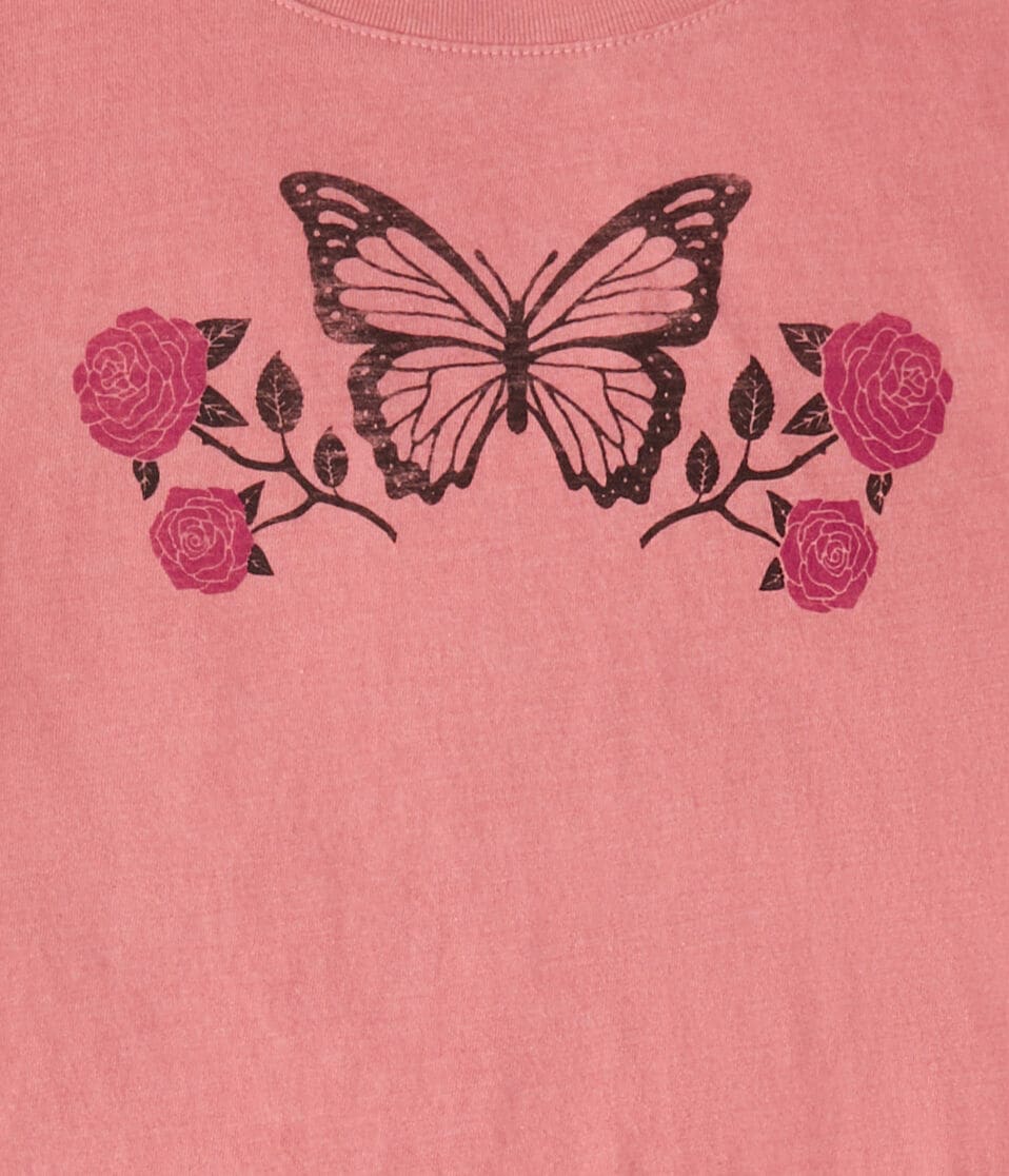 Butterfly Roses Graphic Tee