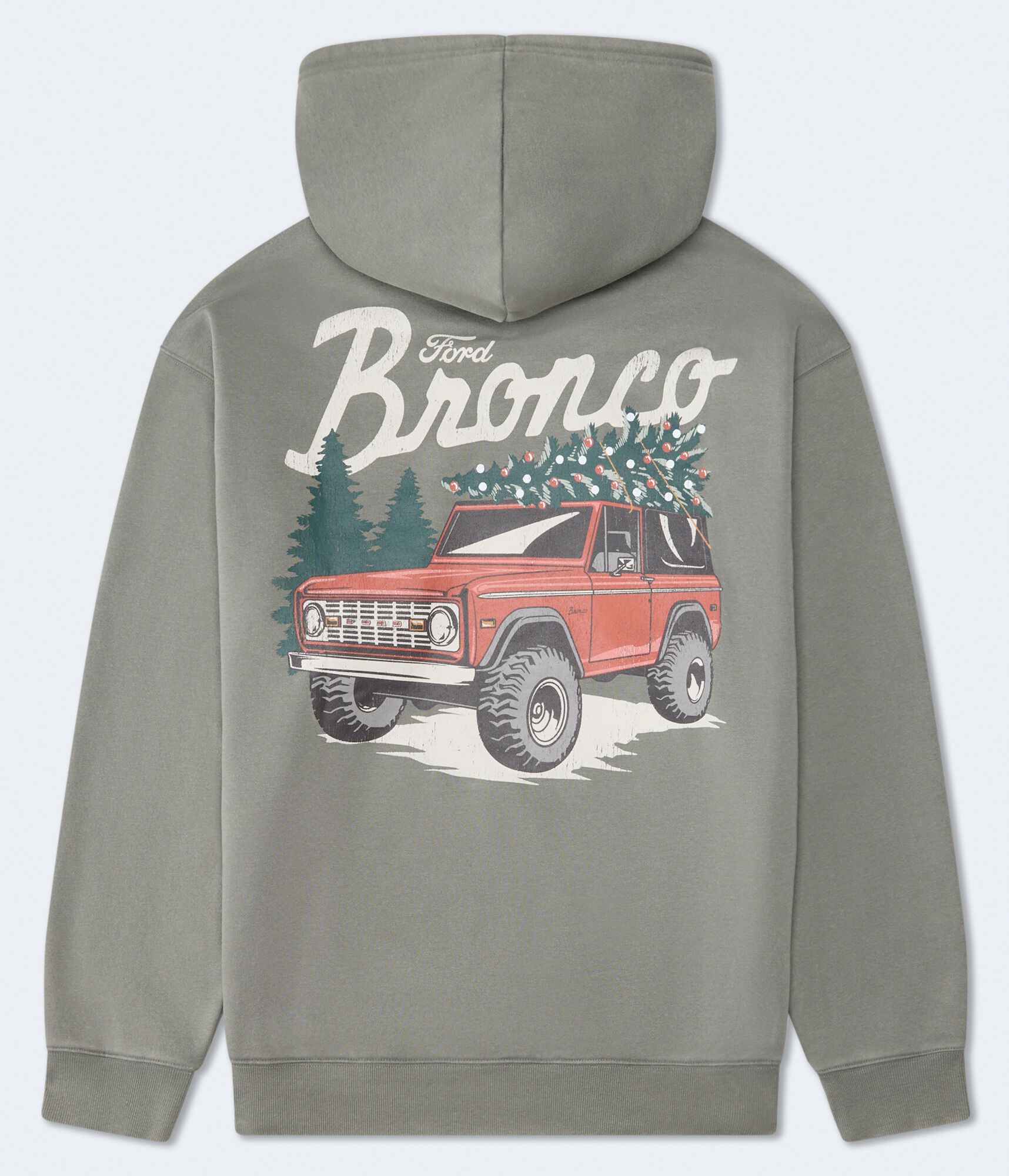 Ford Bronco Christmas Tree Pullover Hoodie