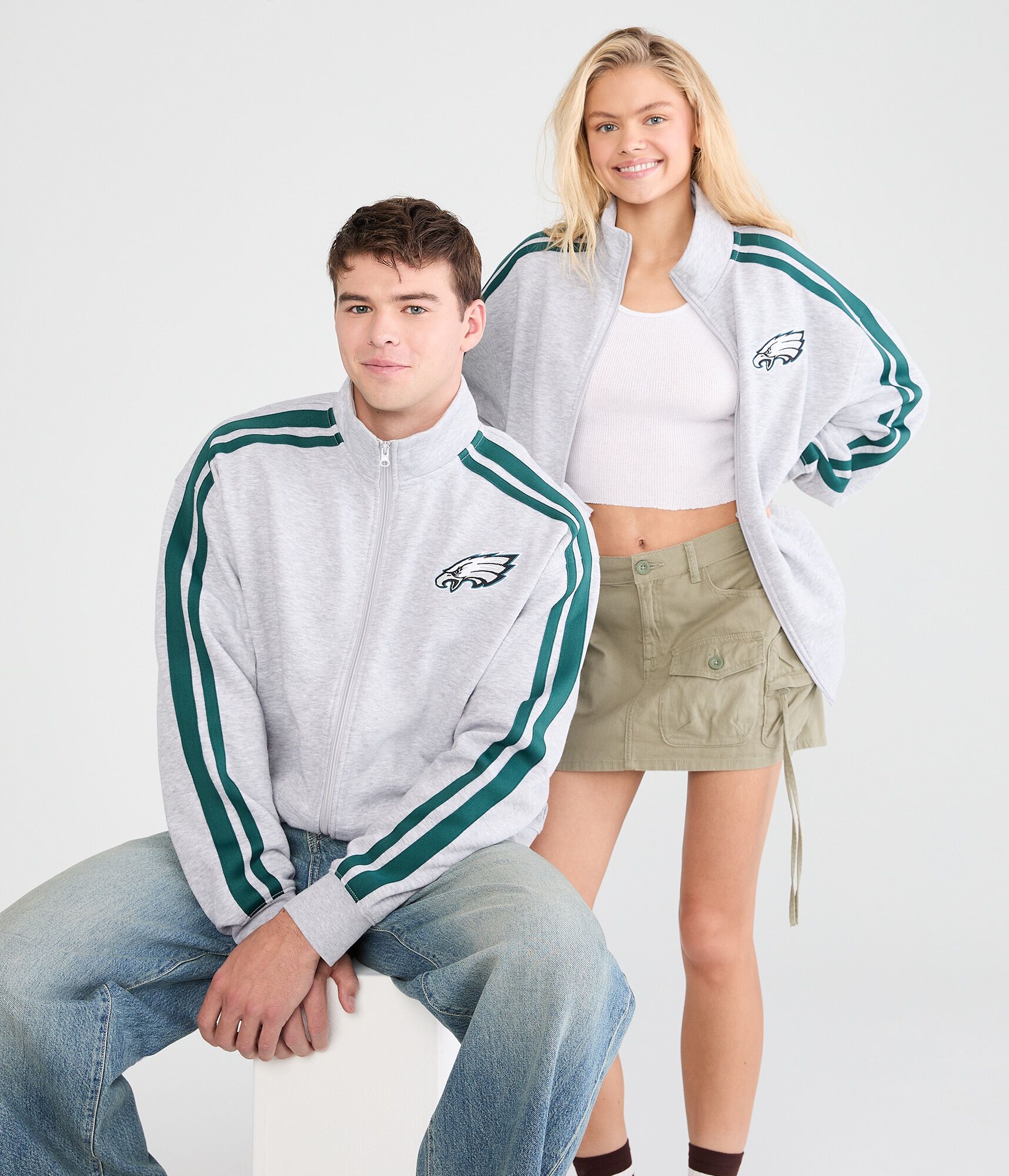 Philadelphia Eagles Fleece Track Jacket