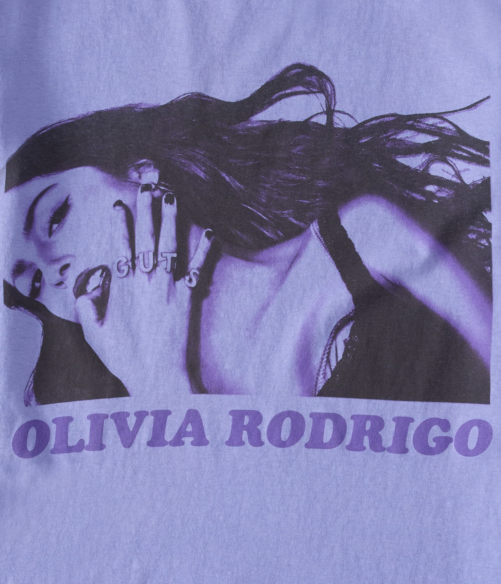 Olivia Rodrigo purple guts cover tee 紫 オリヴィア・ロドリゴ / Charcoal Guts Cover Tee – UNIVERSAL