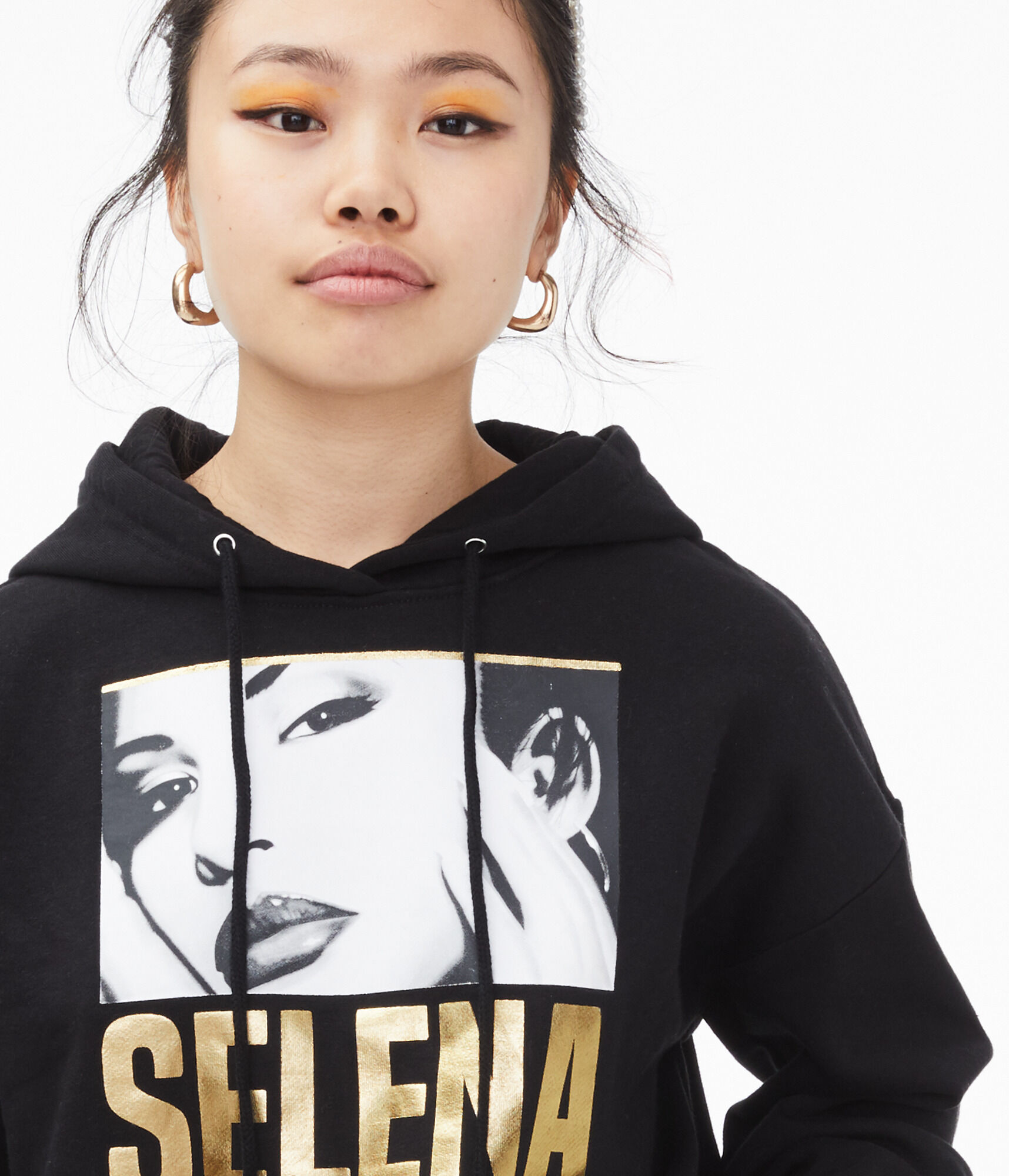Selena Foil Pullover Hoodie***