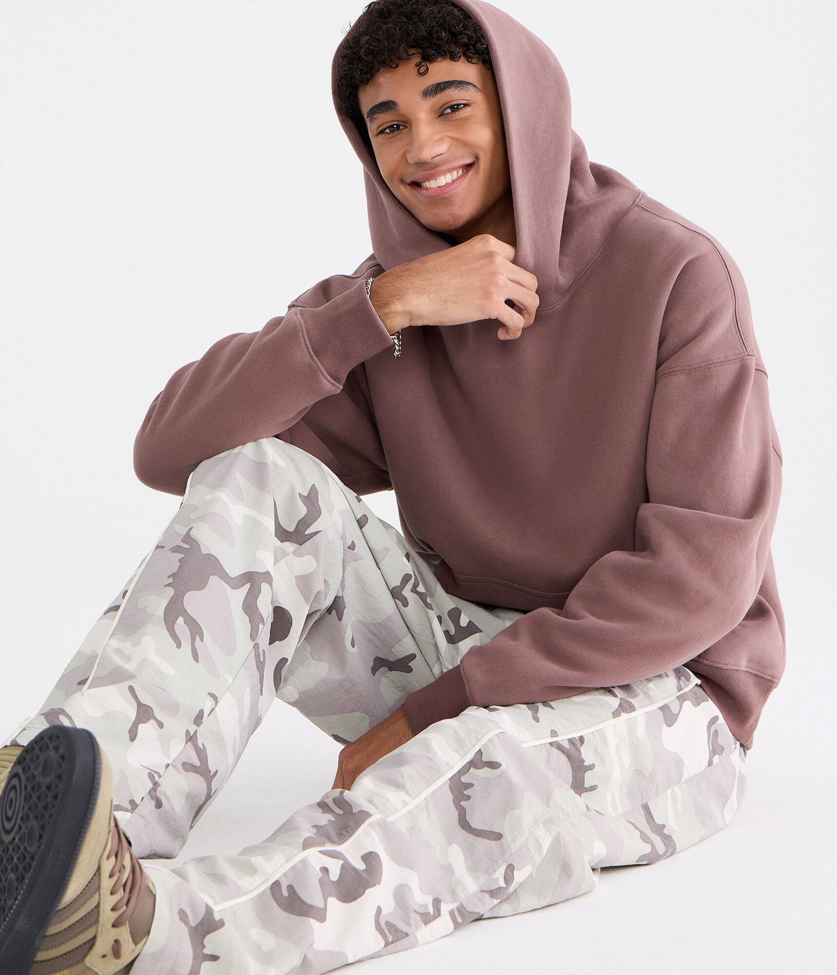 Cloud Soft Embossed 87 Boxy Pullover Hoodie
