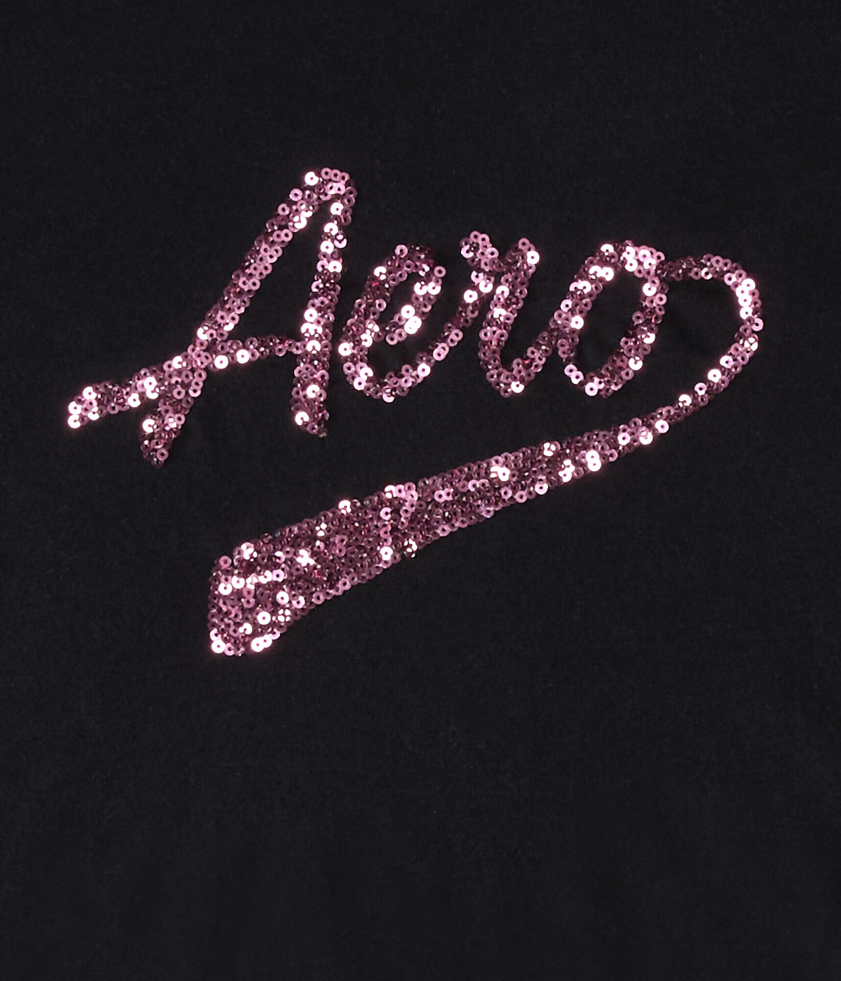 Aero Sequin Logo Graphic Tee