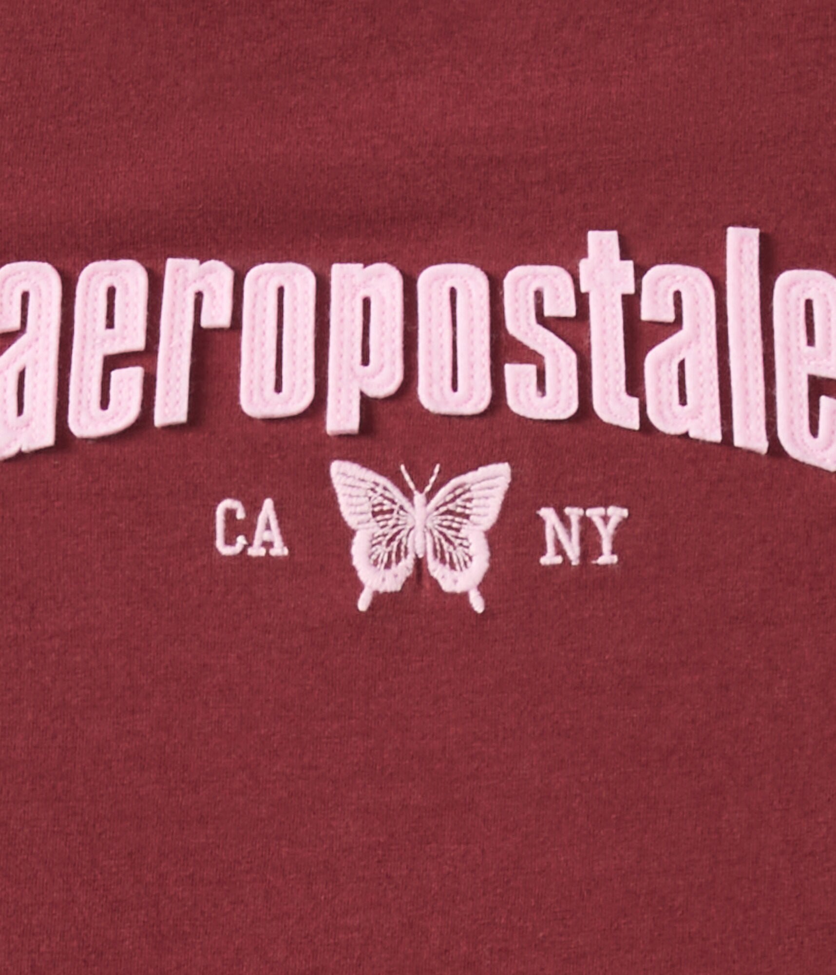 Aeropostale Butterfly Appliqu&eacute; Graphic Tee