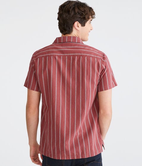 Vertical Stripe Hemp Oxford Shirt Vertical Stripe Hemp Oxford Shirt