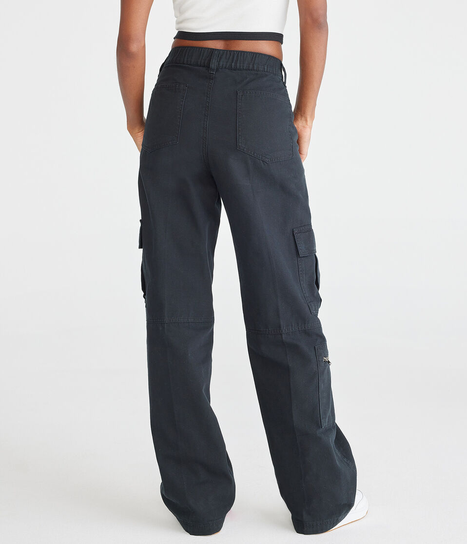 Mid-Rise Utility Cargo Pants