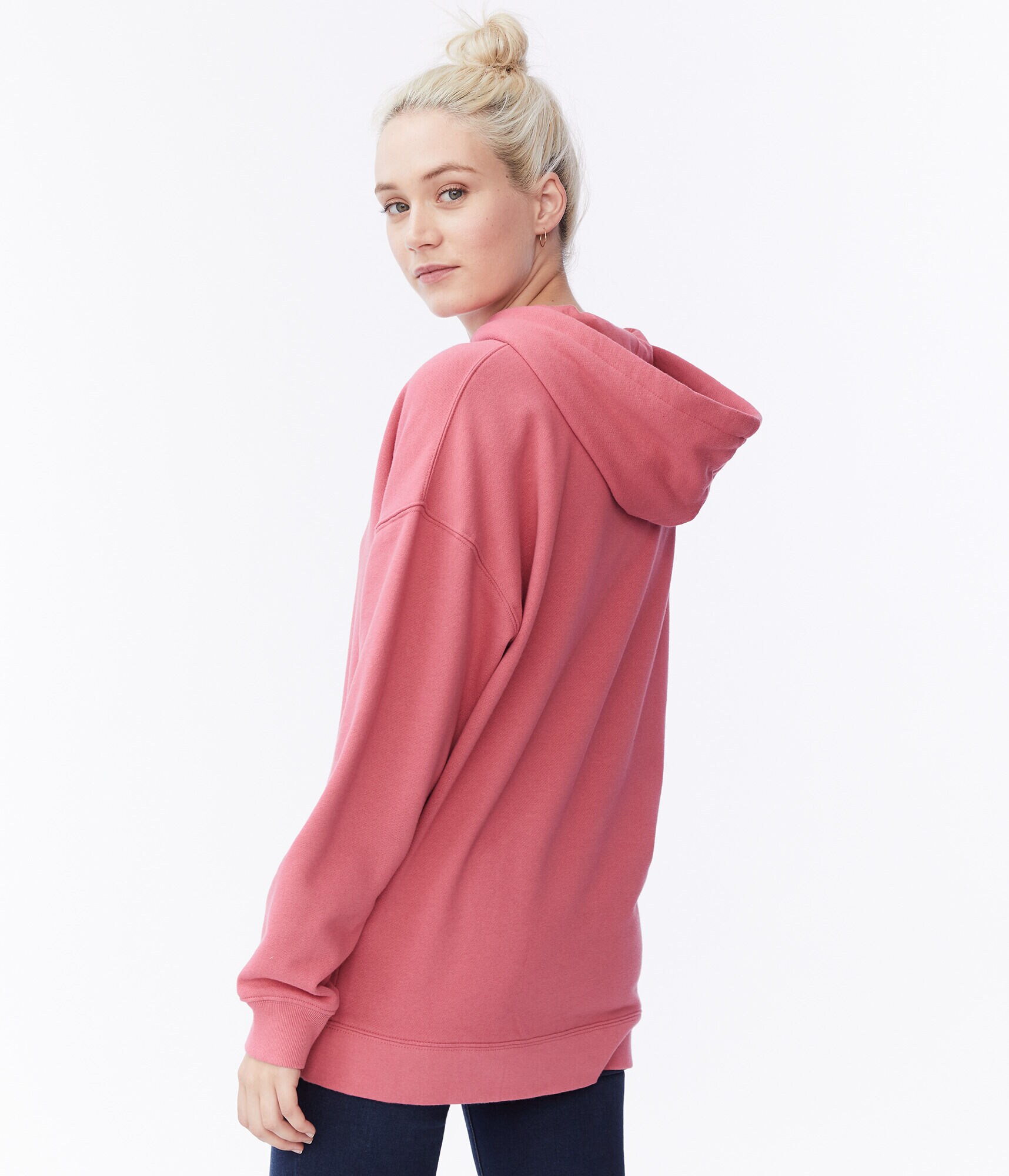 Aero Foil Box Logo Boyfriend Pullover Hoodie***