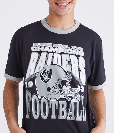 Las Vegas Raiders Super Bowl Relaxed Ringer Graphic Tee Las Vegas Raiders Super Bowl Relaxed Ringer Graphic Tee