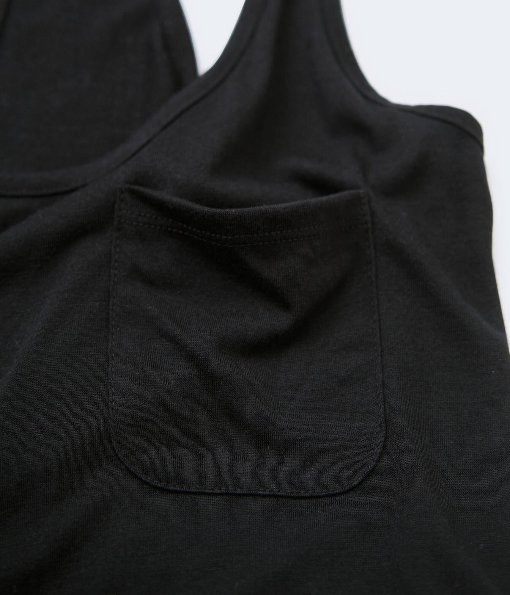Pocket Cropped Racerback Tank***