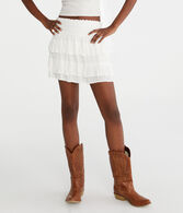 High-Waisted Ruffled Flippy Skort